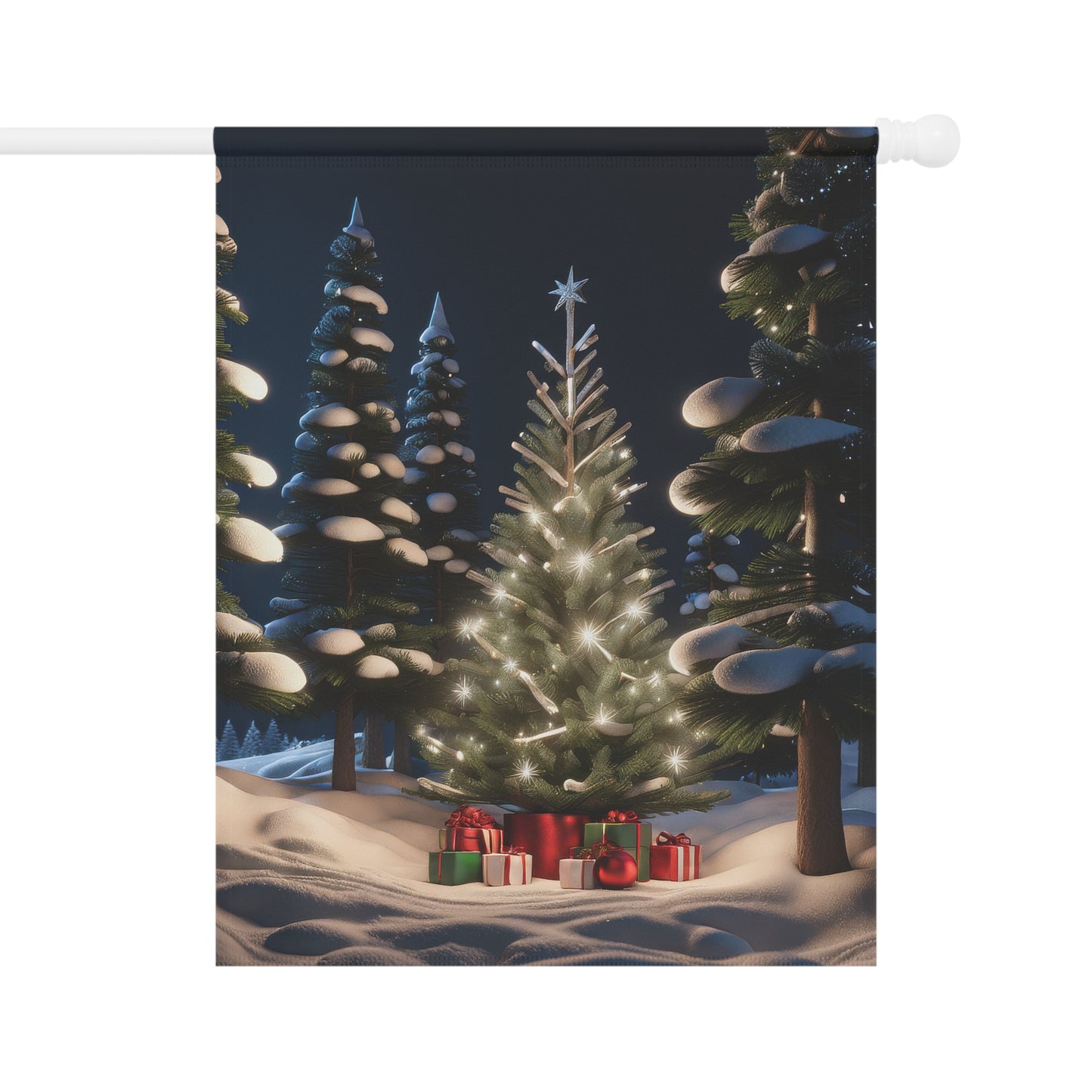 Christmas Forest Holiday Garden Flag/ House Banner