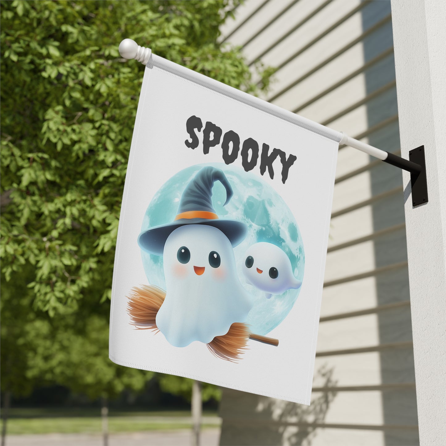 Cute Spooky Ghosts Halloween Garden Flag