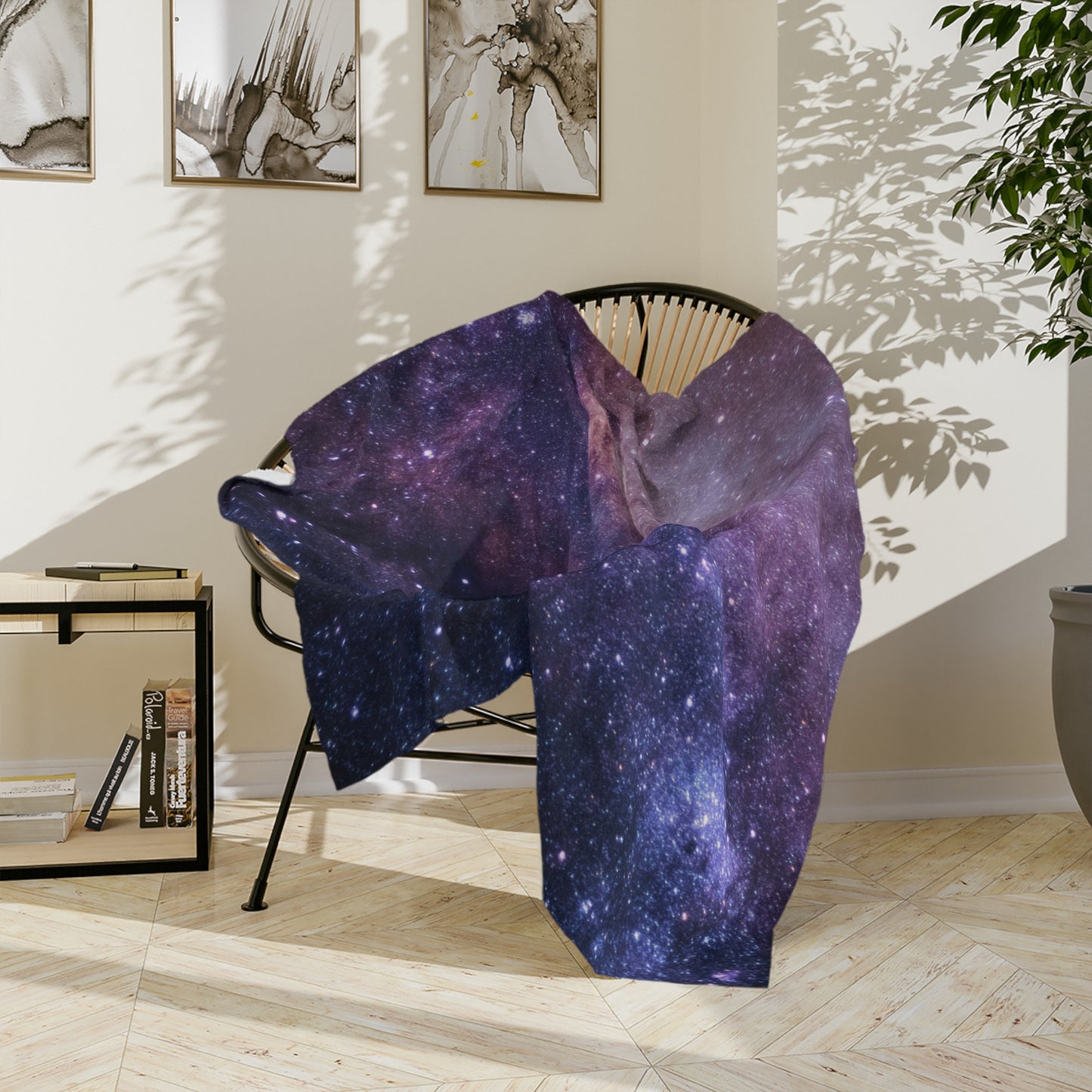 Cosmic Constellations Velveteen Plush Blanket
