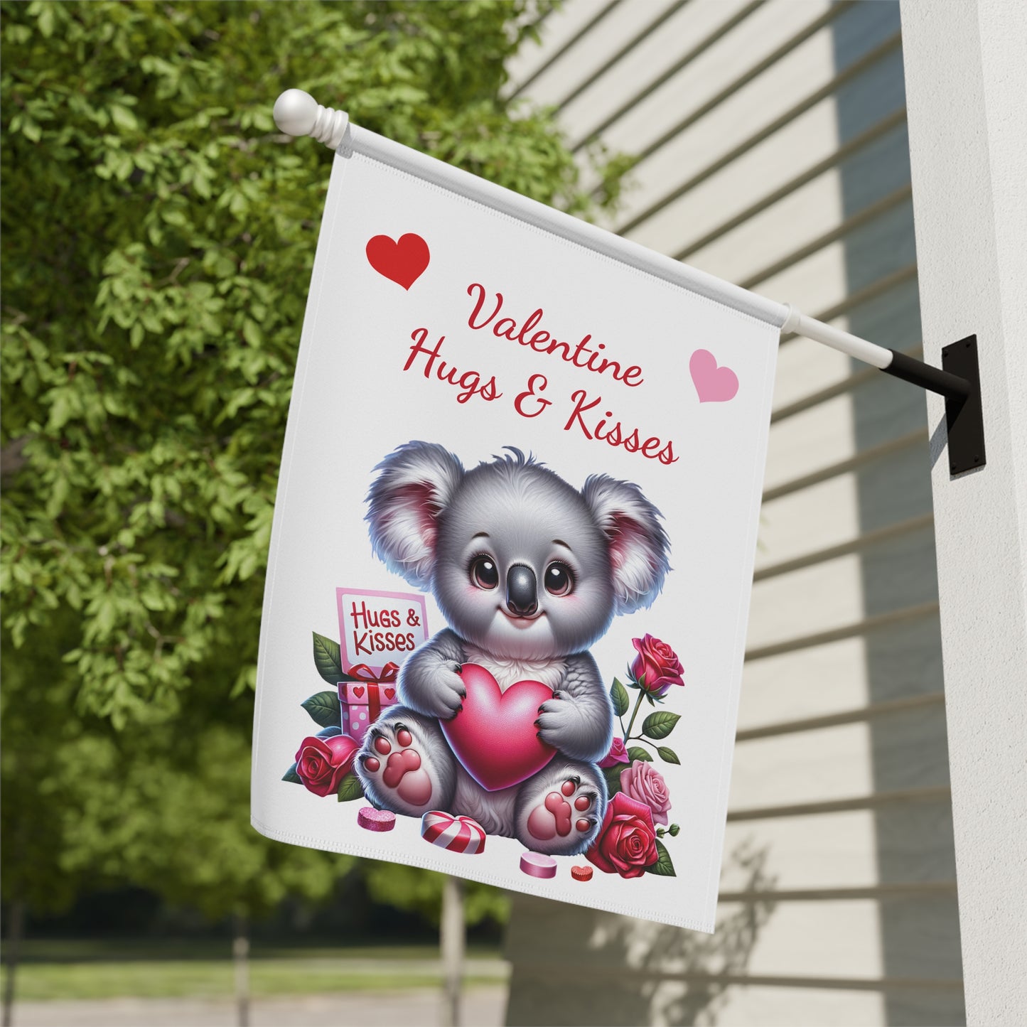 Valentine Koala Garden Flag