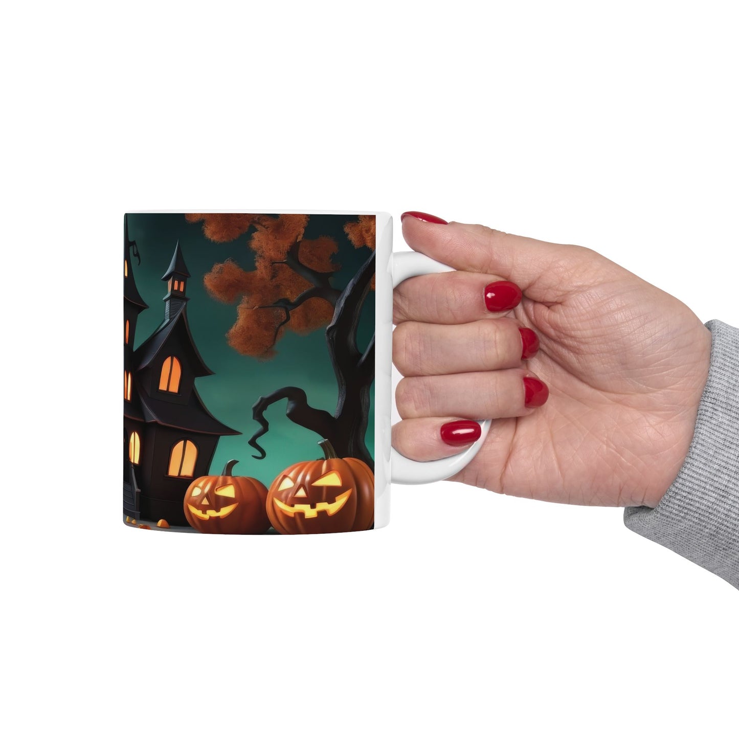 Moonlit Spooky Scene Coffee Cup