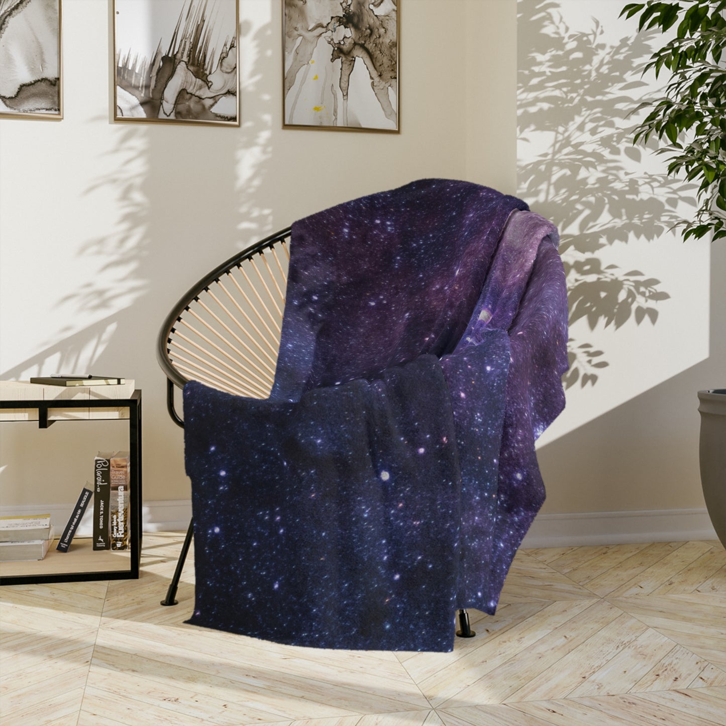 Cosmic Constellations Velveteen Plush Blanket