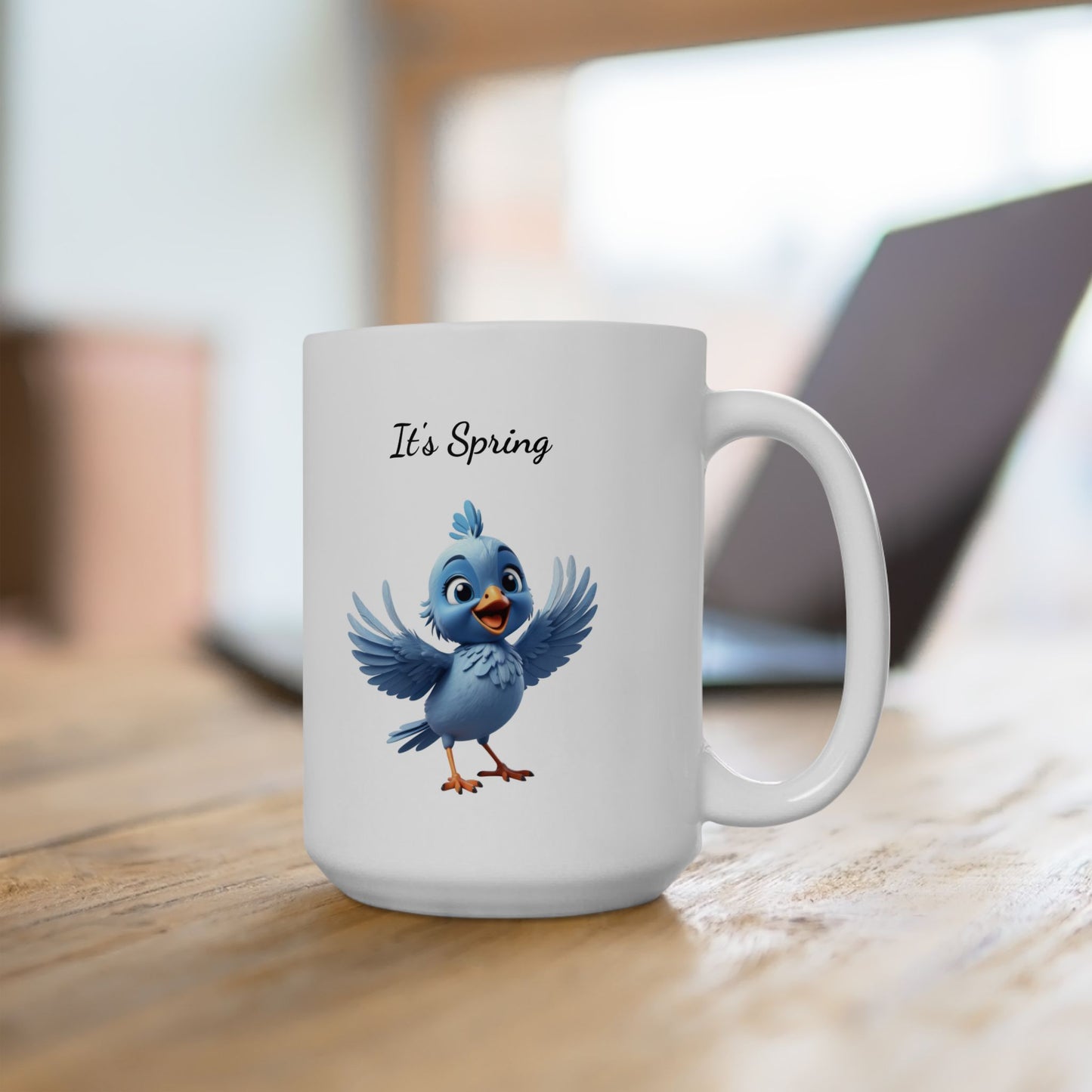 "It's Spring!" Blue Bird Coffee Mug |