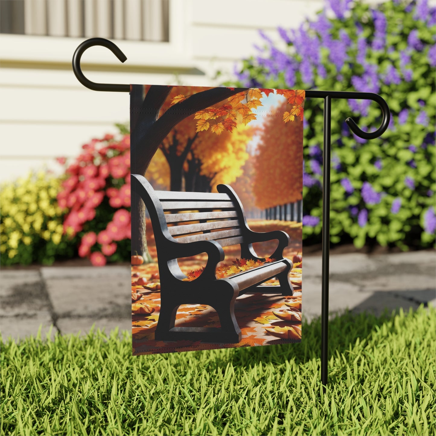 Autumn in the Park Garden Flag