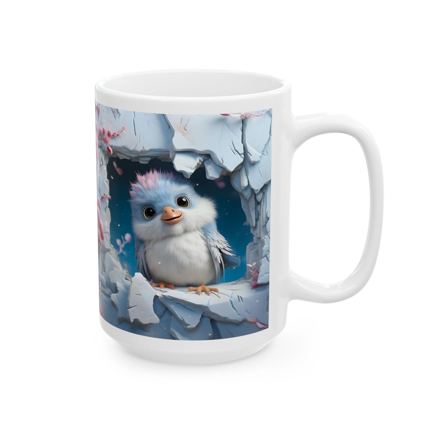 Adorable 3-D Baby Bird Coffee Mug