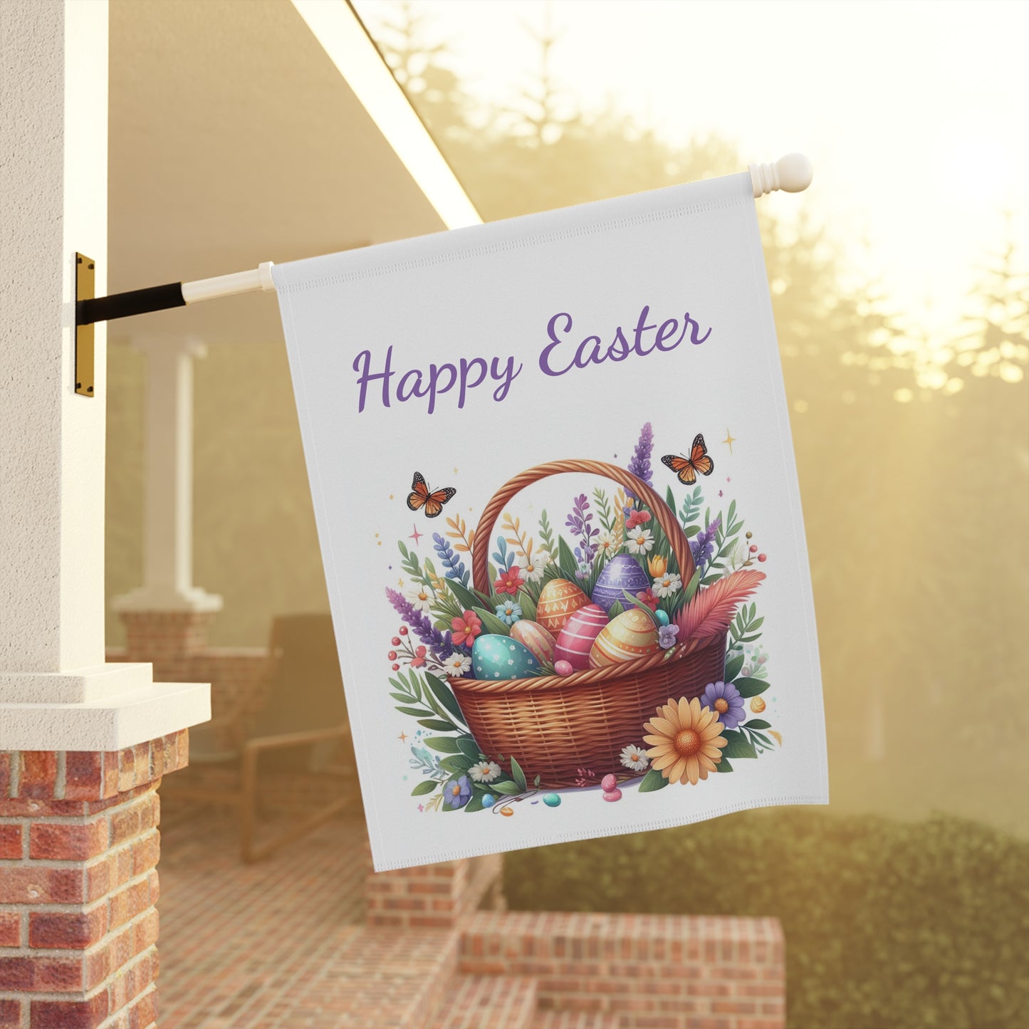Happy Easter Garden Flag