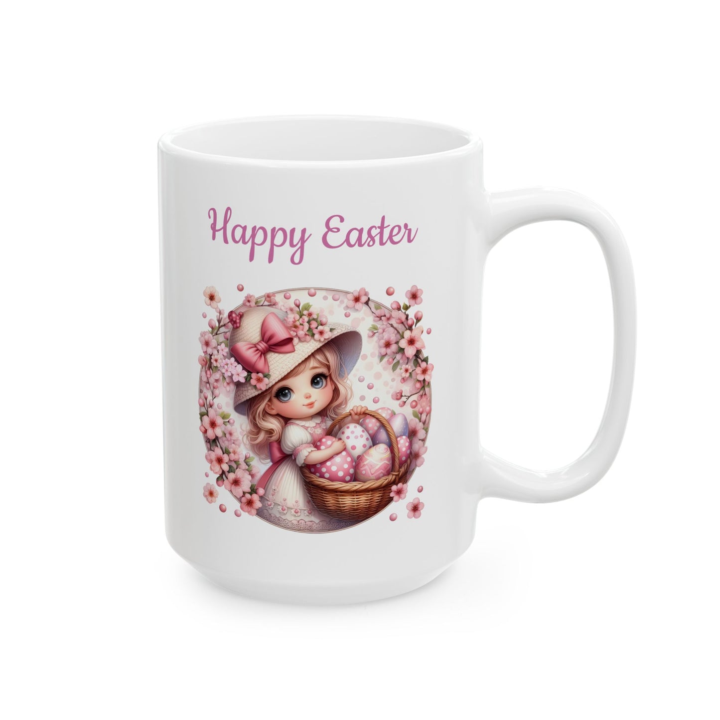 Beautiful Easter Coffee Mug with a Vintage Look