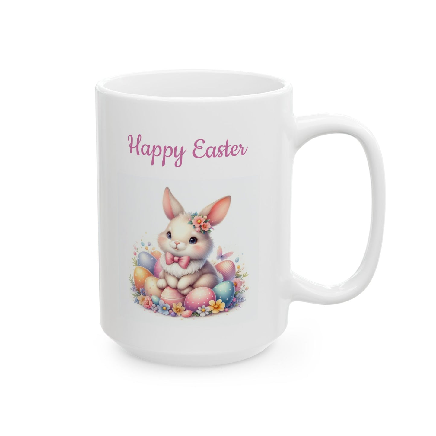 Cute Floral Easter Bunny Gift Mug
