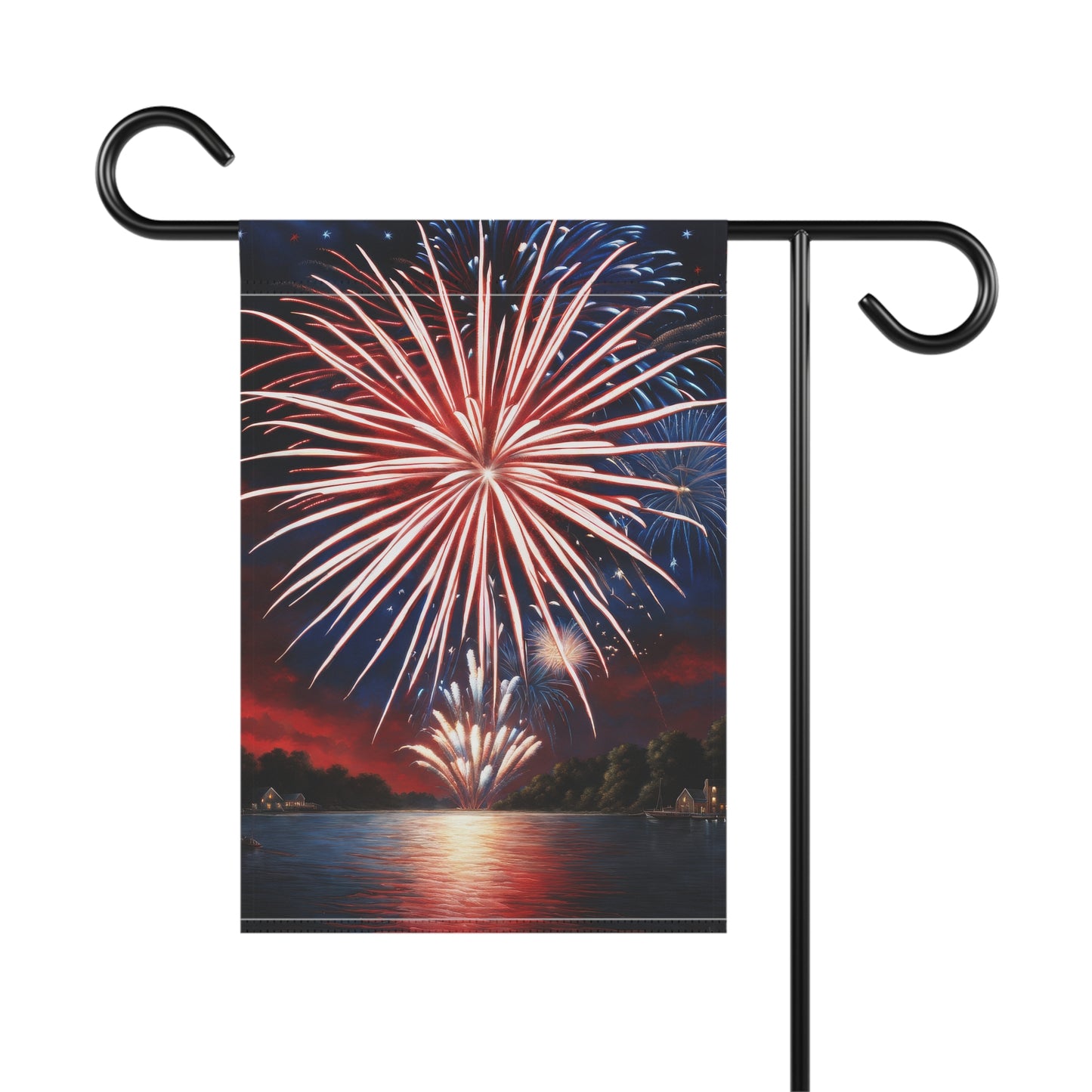 July 4th Fireworks Garden Flag/House Banner