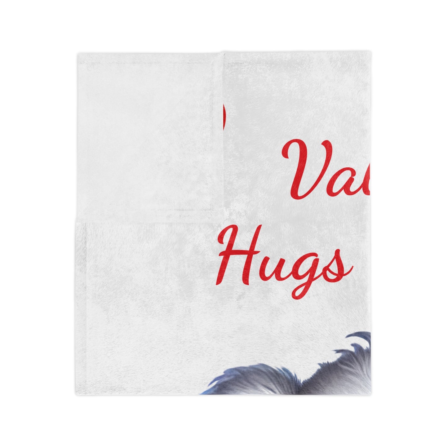 Valentine Hugs & Kisses Koala Velveteen Blanket