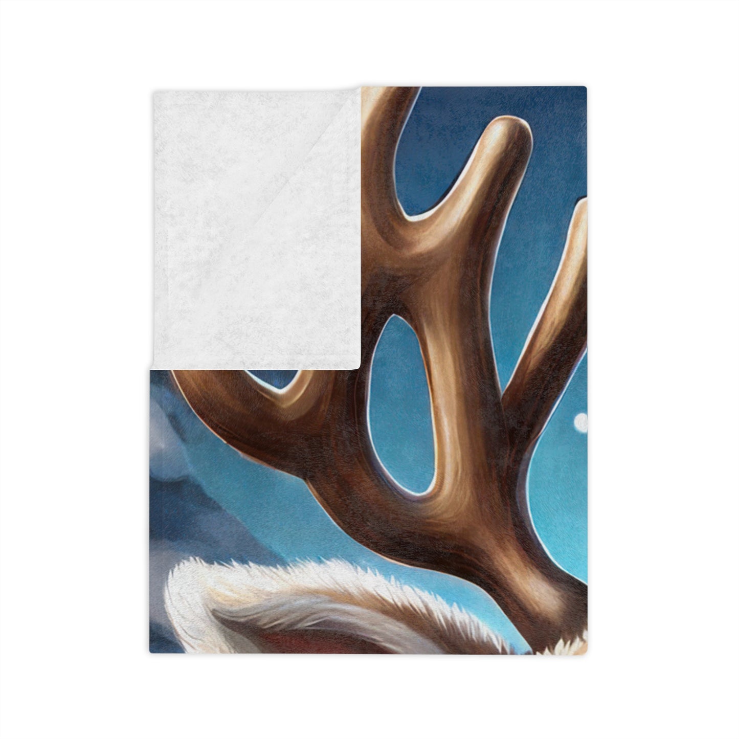 Cute Baby Reindeer Christmas Blanket
