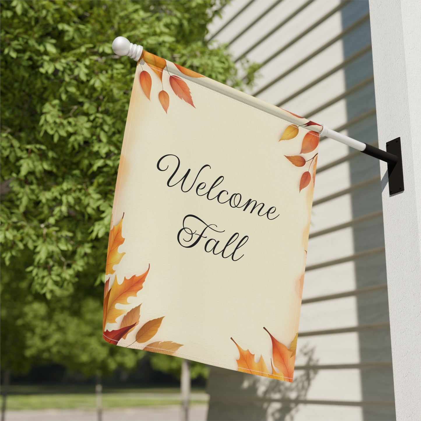 Elegant Autumn Welcome Fall Garden Flag