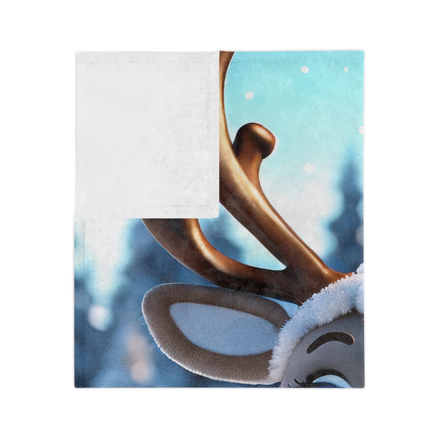 Precious Reindeer Velveteen Plush Blanket