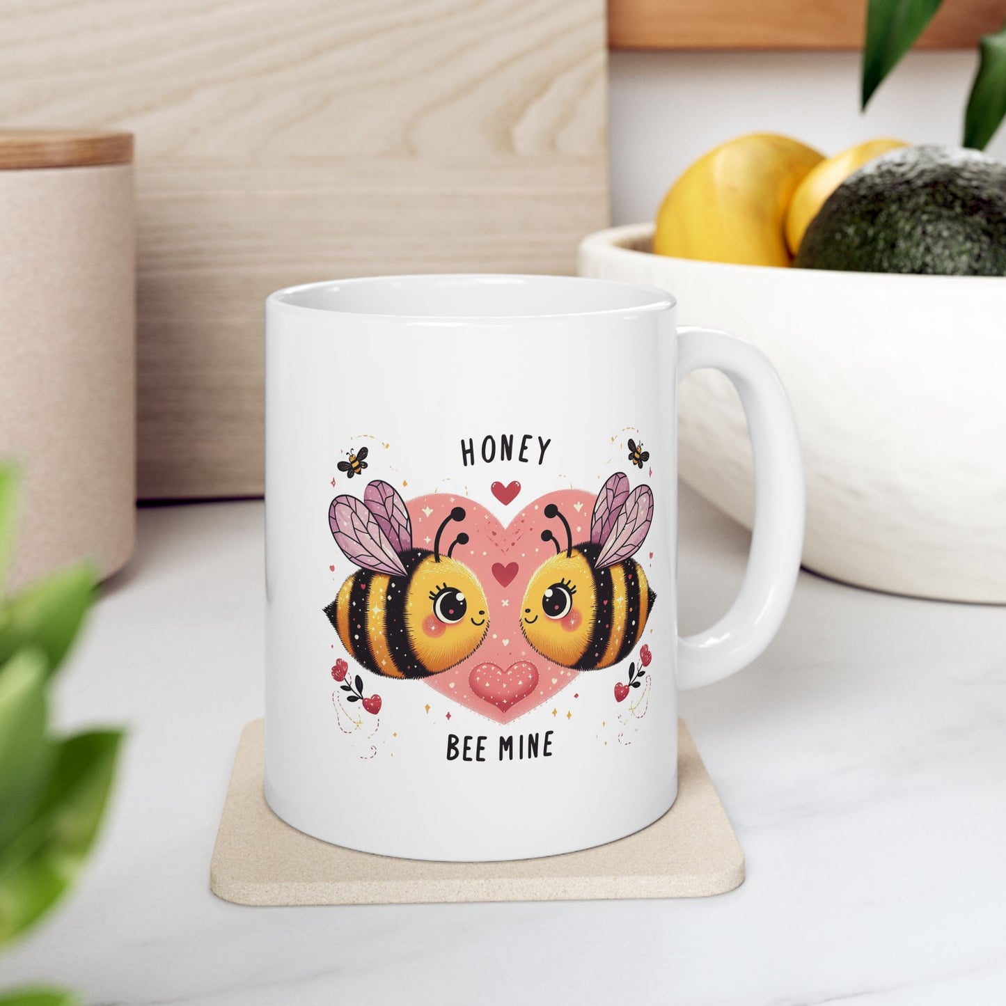 "Honey Bee Mine" Cute Bee Coffee Mug