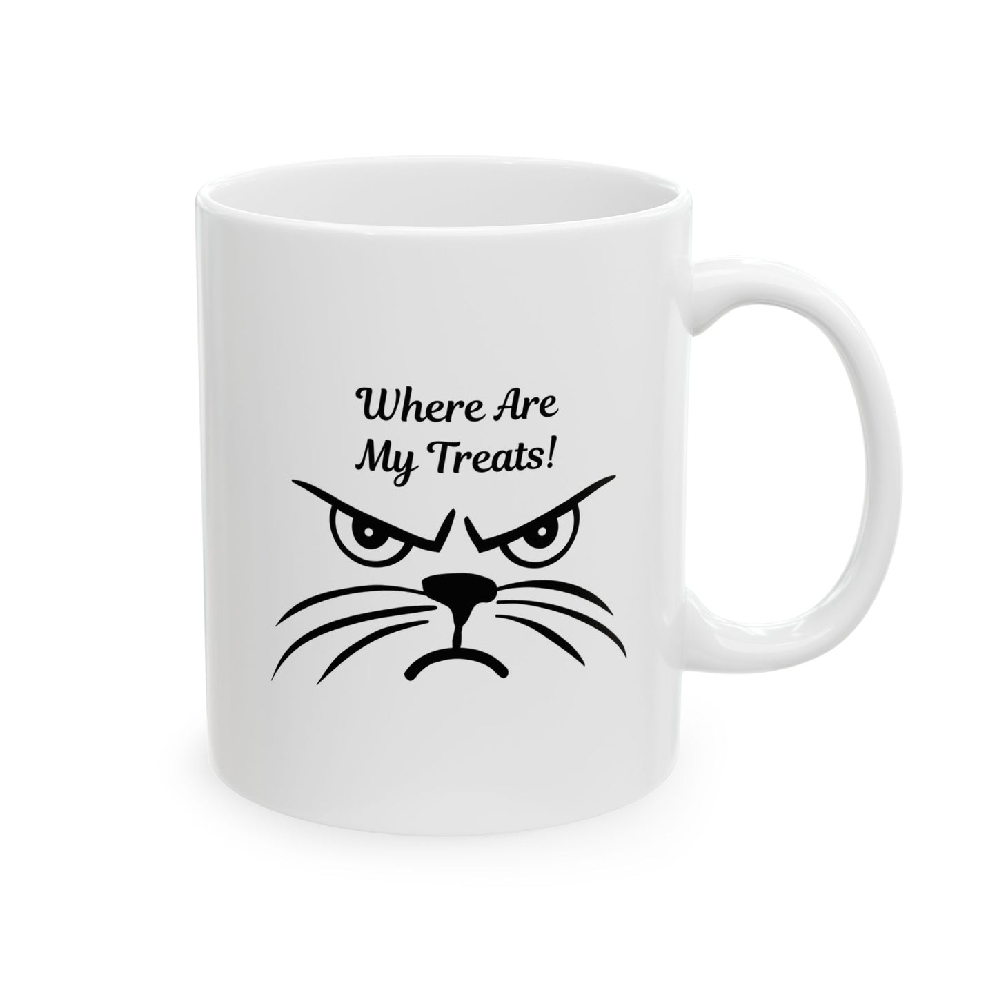 "Where Are My Treats!" Grumpy Cat Coffee Mug