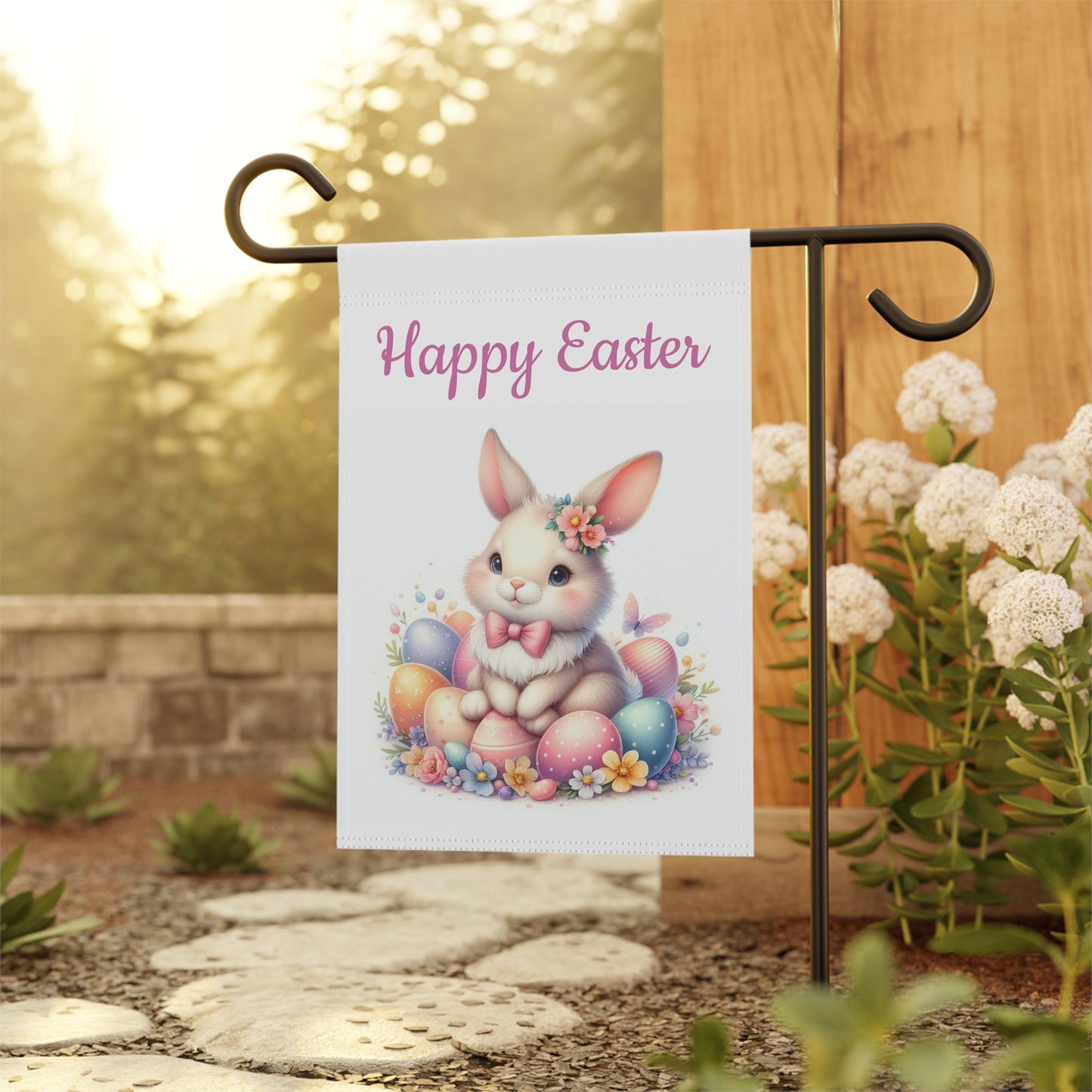 Happy Easter Bunny Garden Flag