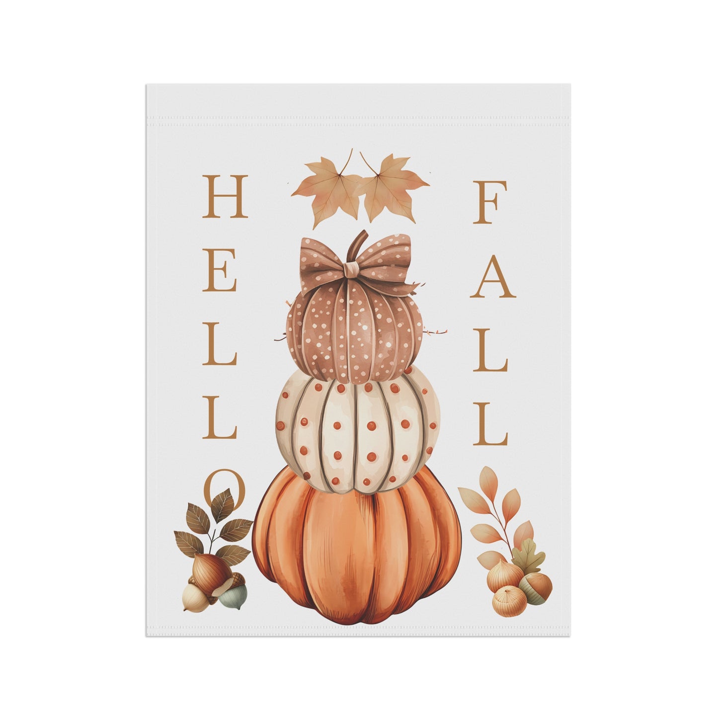 Hello Fall Pumpkin Garden Flag