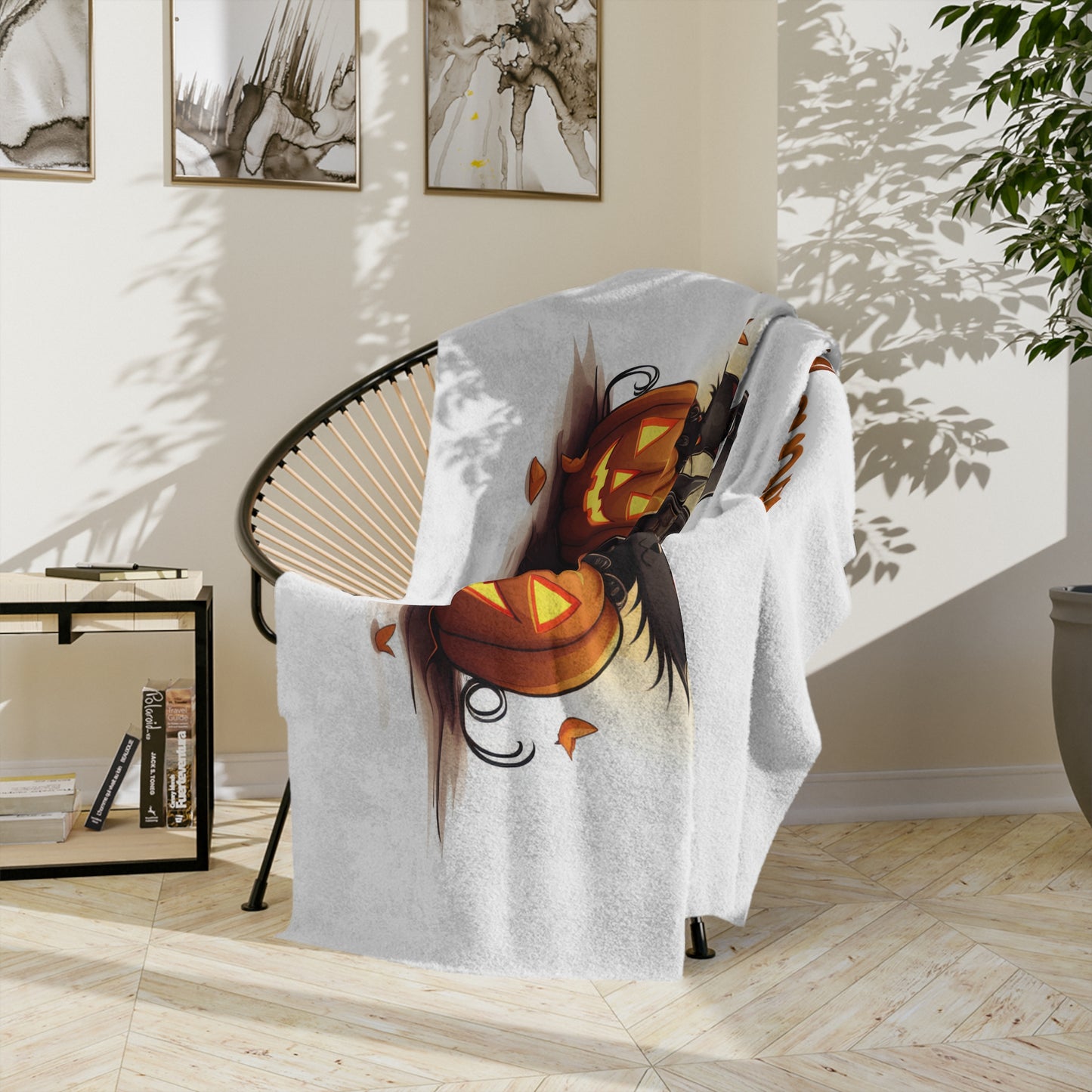 Happy Halloween Witch Velveteen Blanket