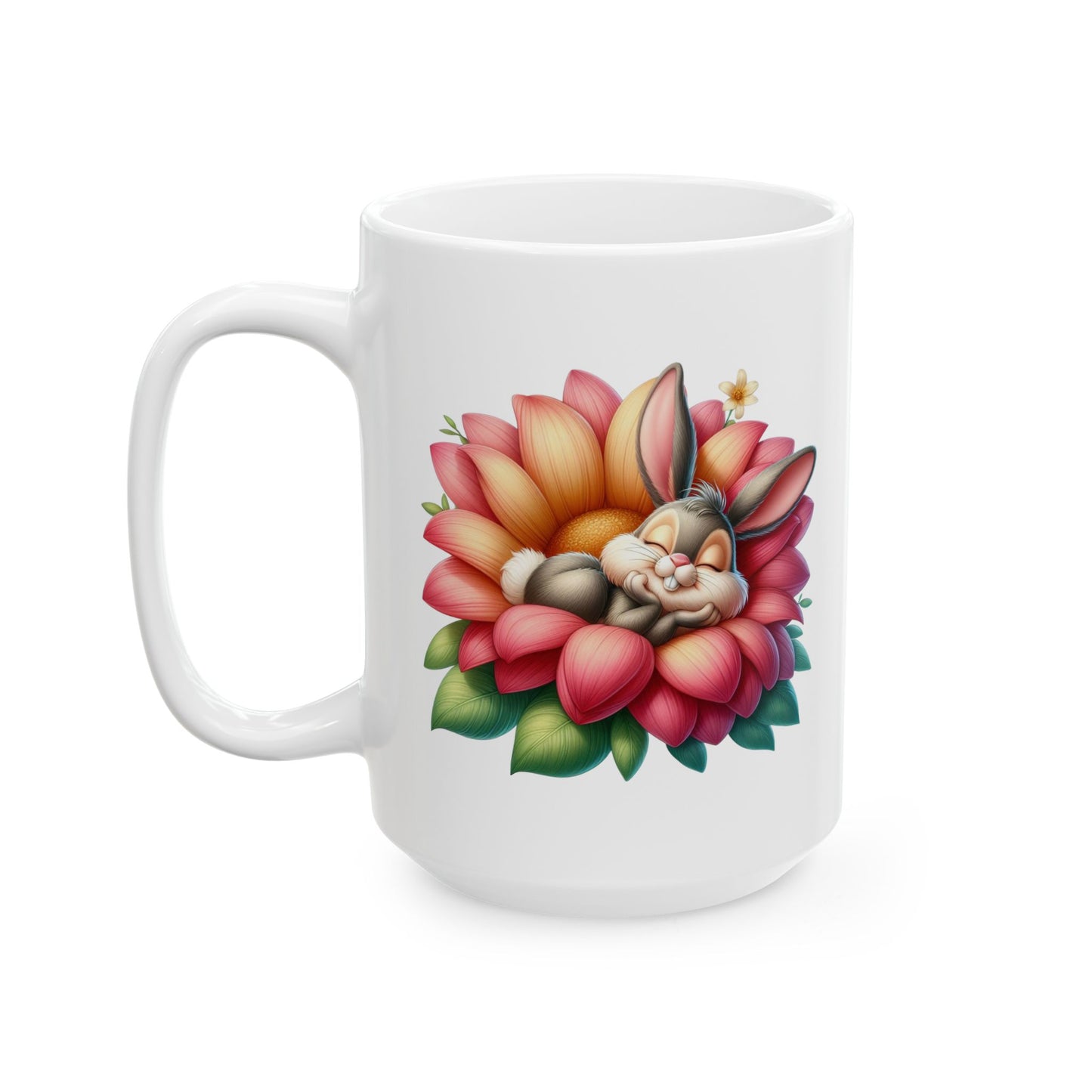 Peaceful Baby Rabbit Coffee Mug