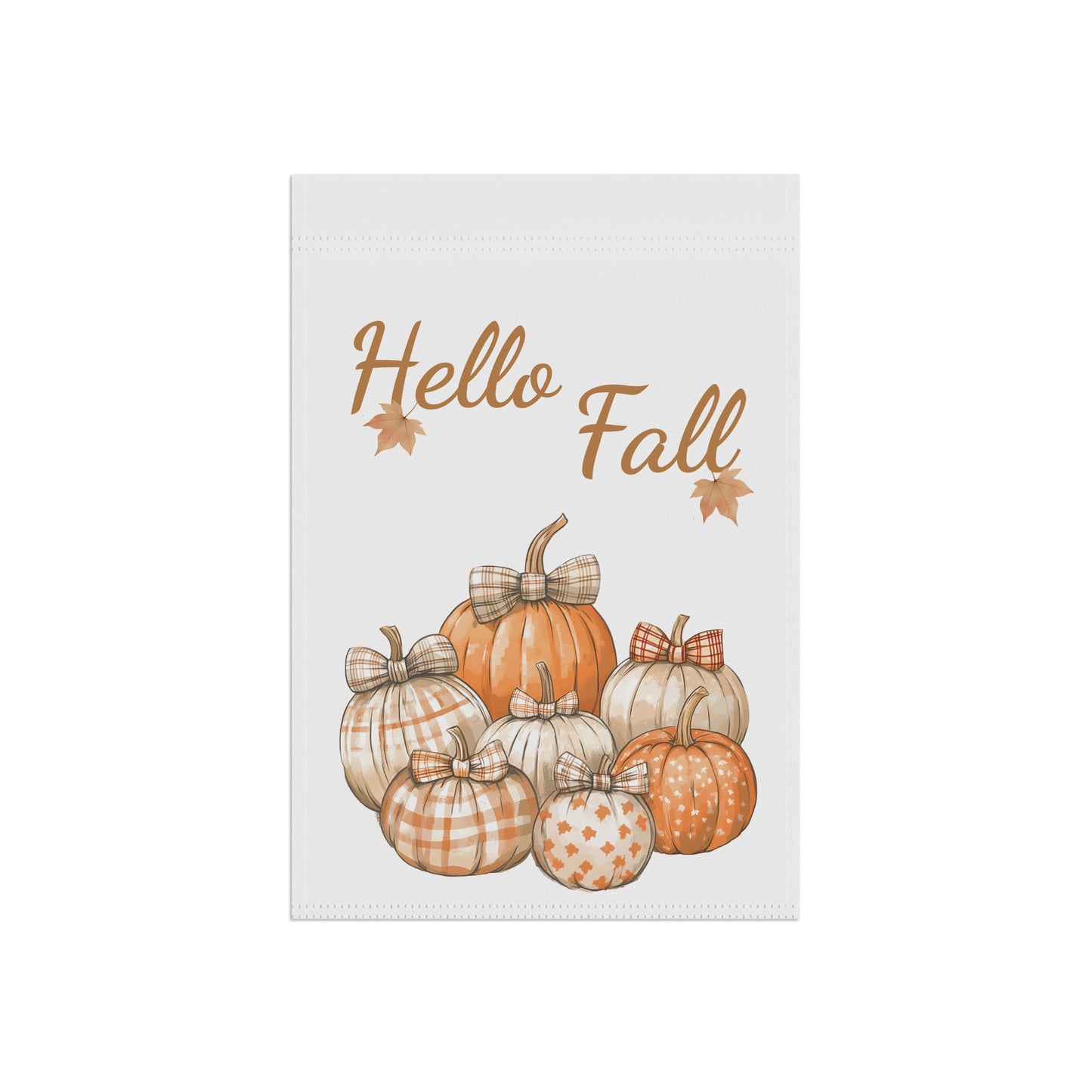 "Hello Fall" Pumpkin Patch Garden Flag