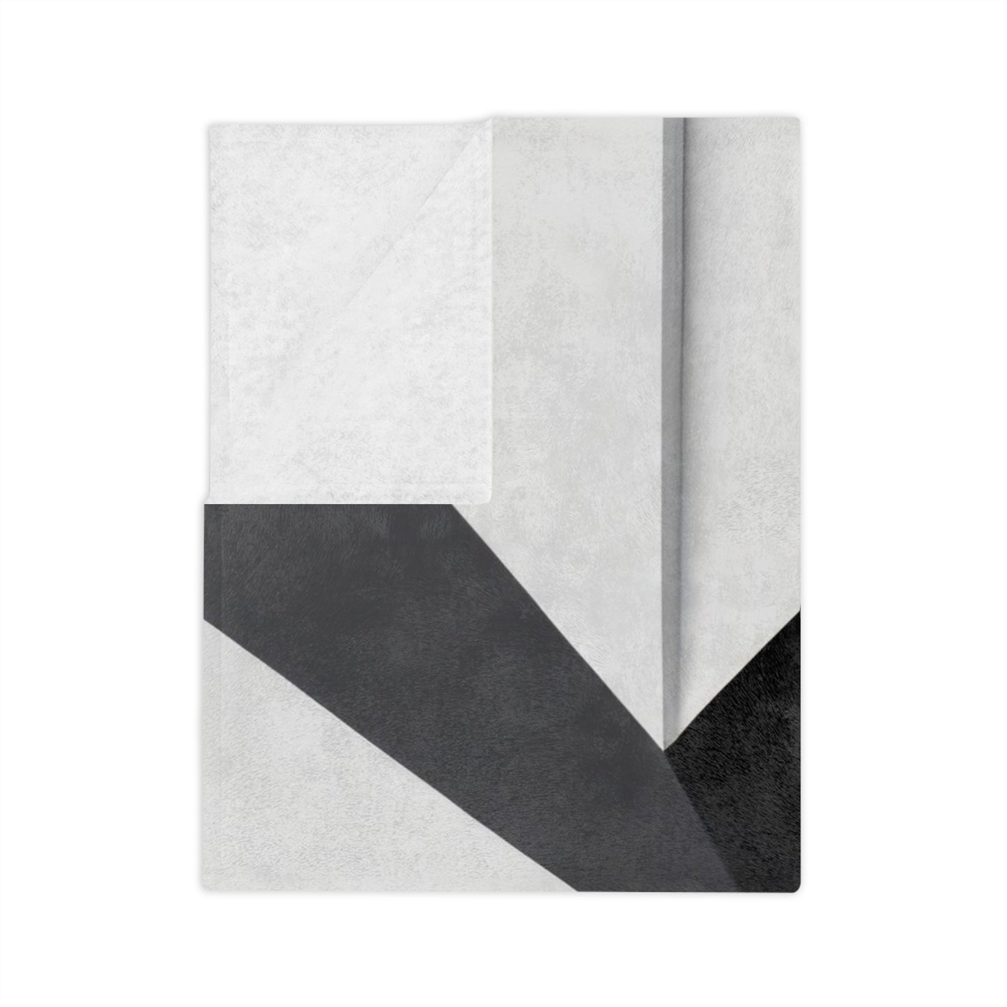Monochrome Angles Velveteen Blanket
