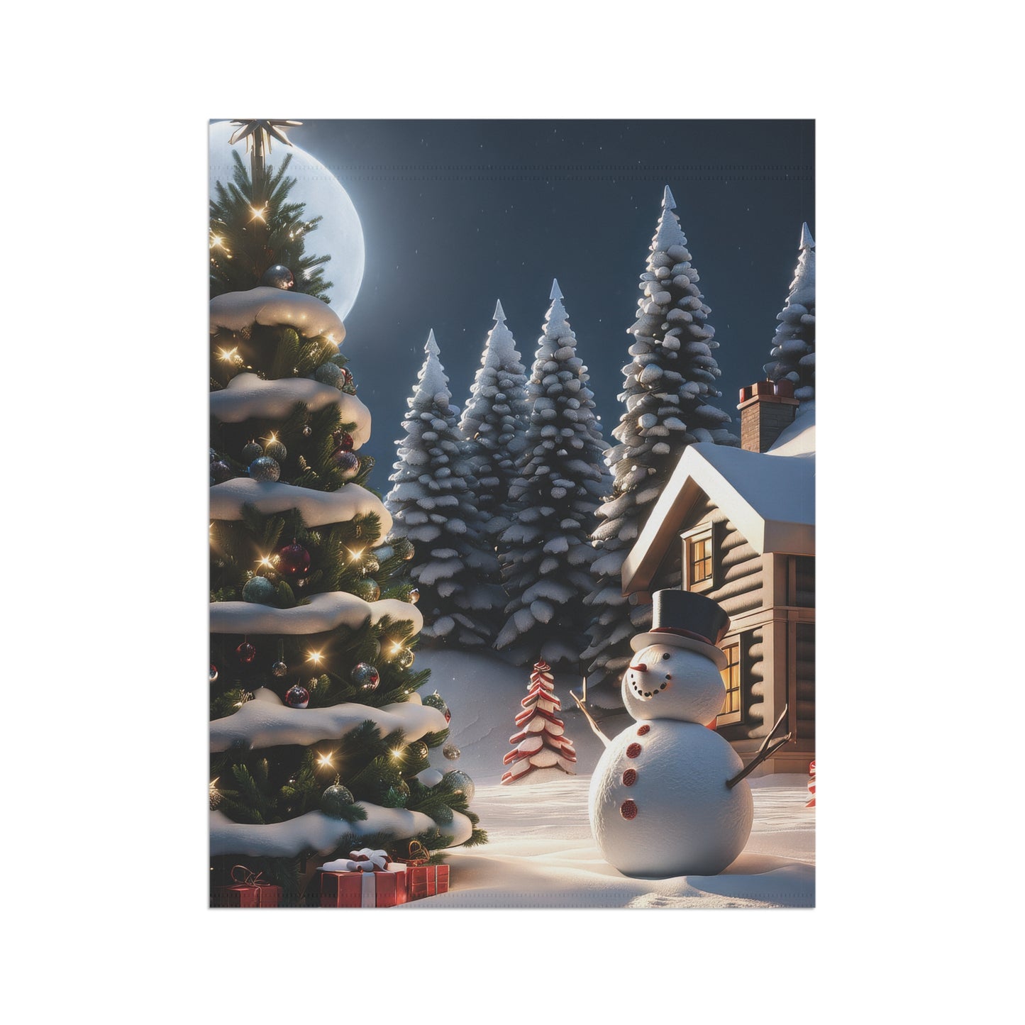 Magical Christmas Eve Garden Flag