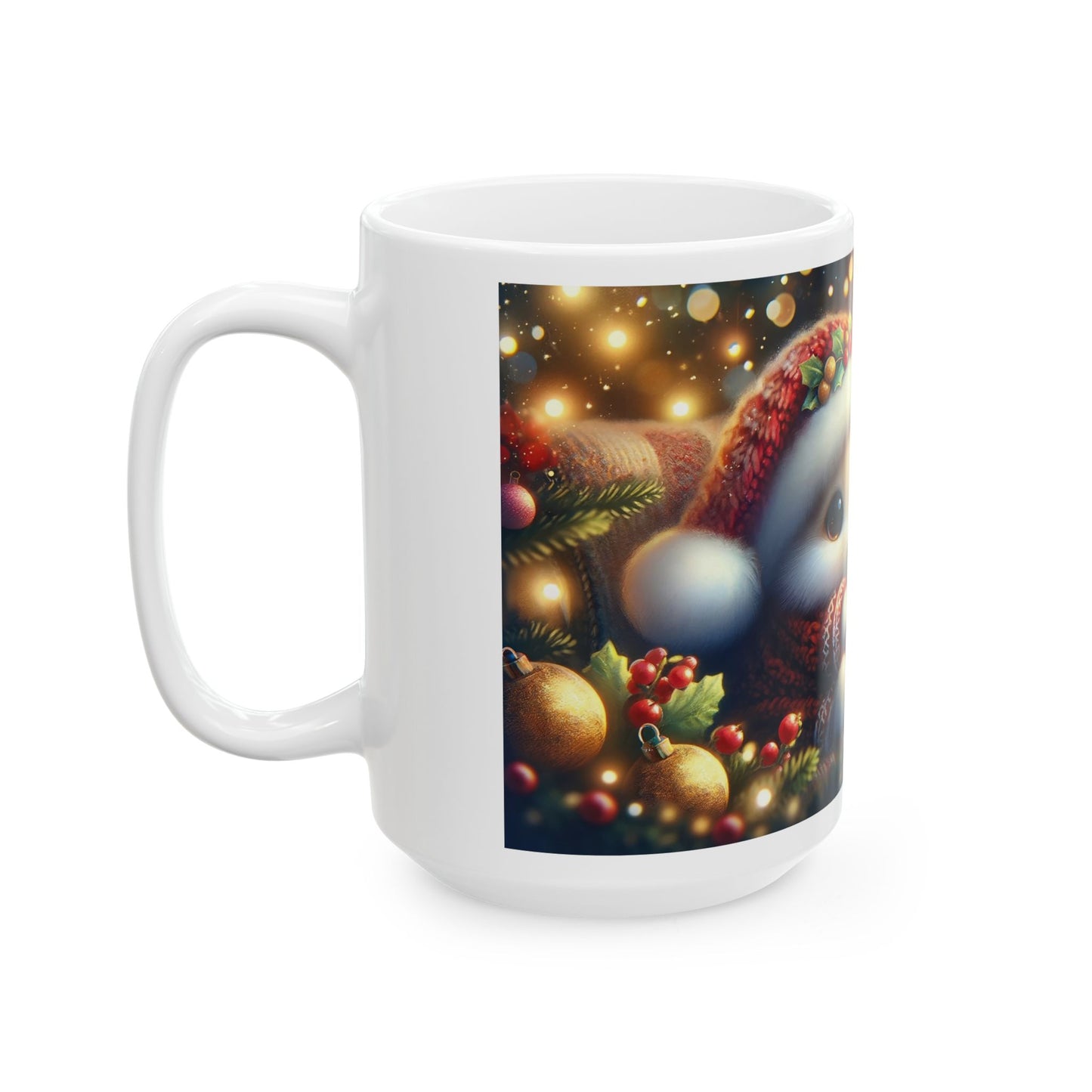 Cute Christmas Bunny Coffee Mug