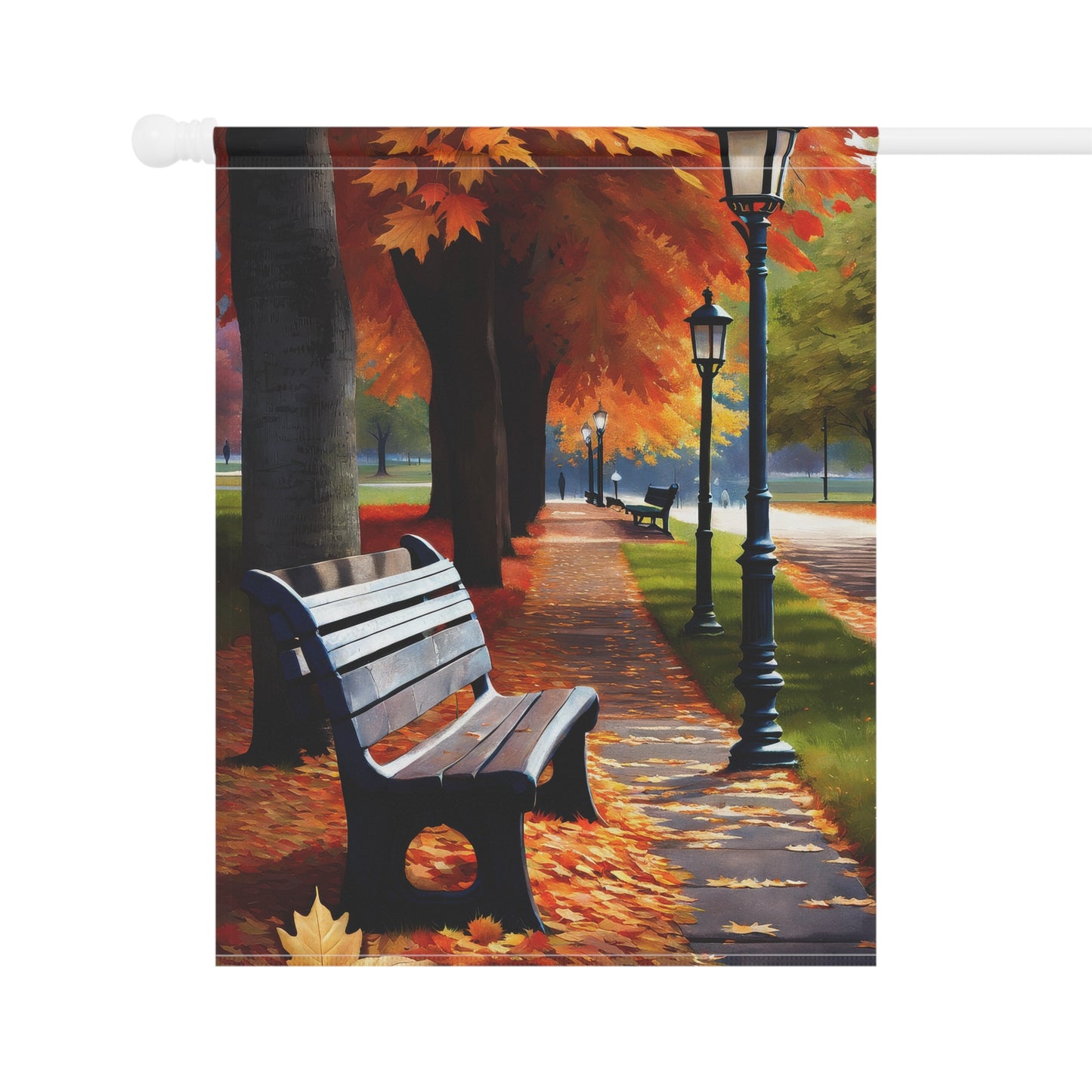 Charming Colorful Fall Garden Flag/House Banner