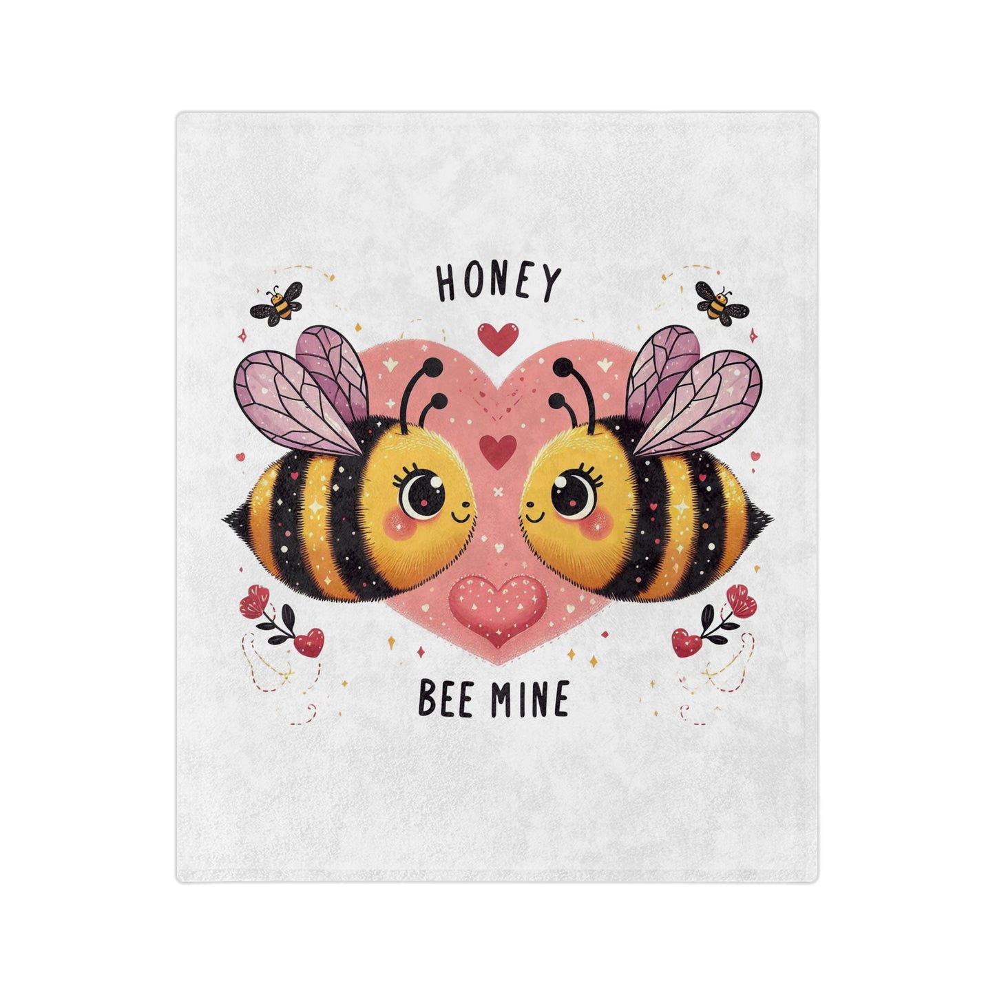 "Honey Bee Mine" Velveteen Blanket