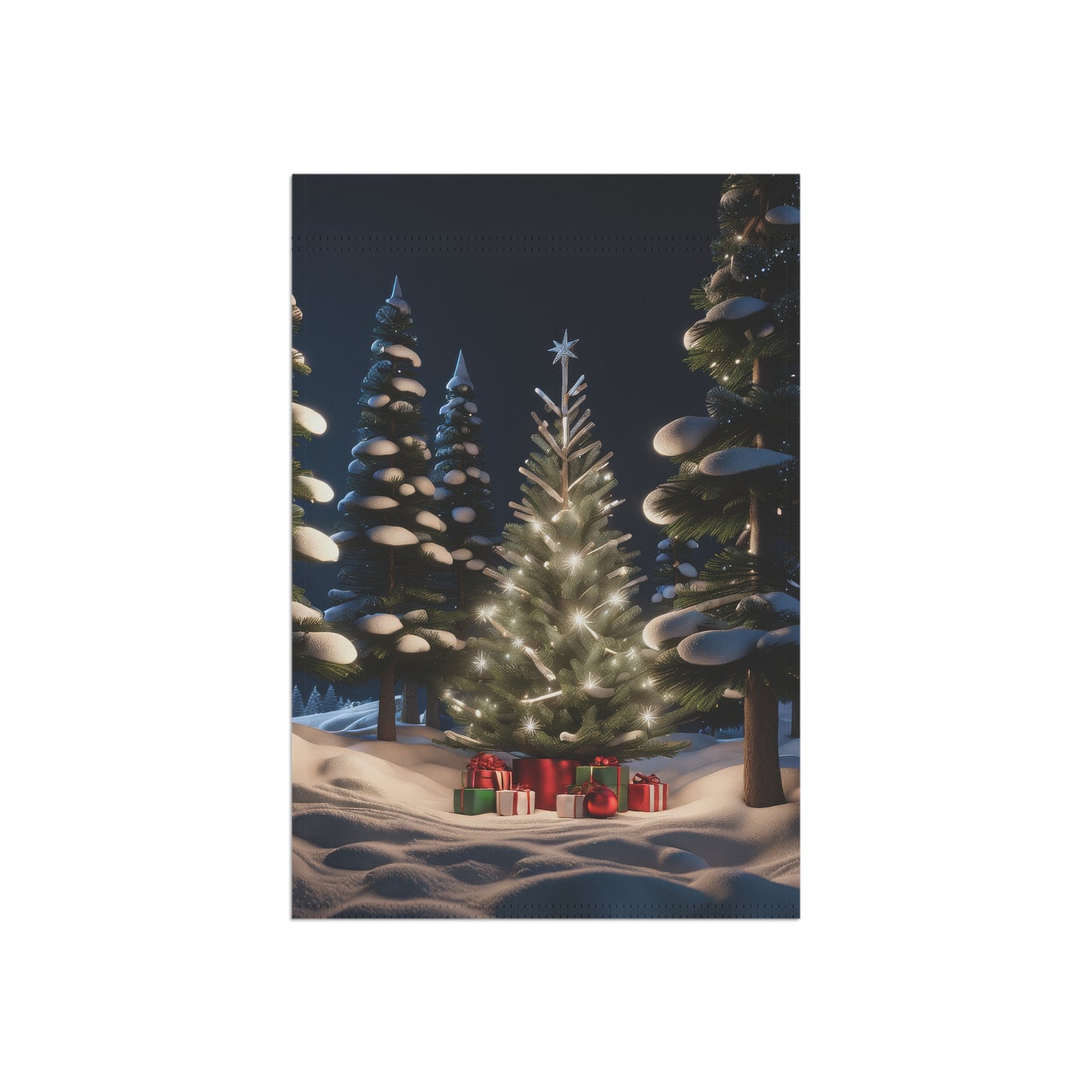 Christmas Forest Holiday Garden Flag/ House Banner
