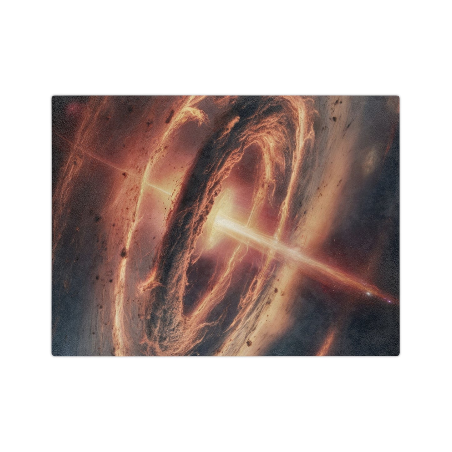 Cosmic Jet Stream Velveteen Plush Blanket