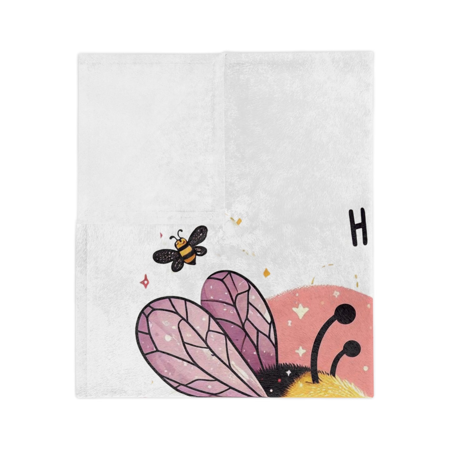 "Honey Bee Mine" Velveteen Blanket