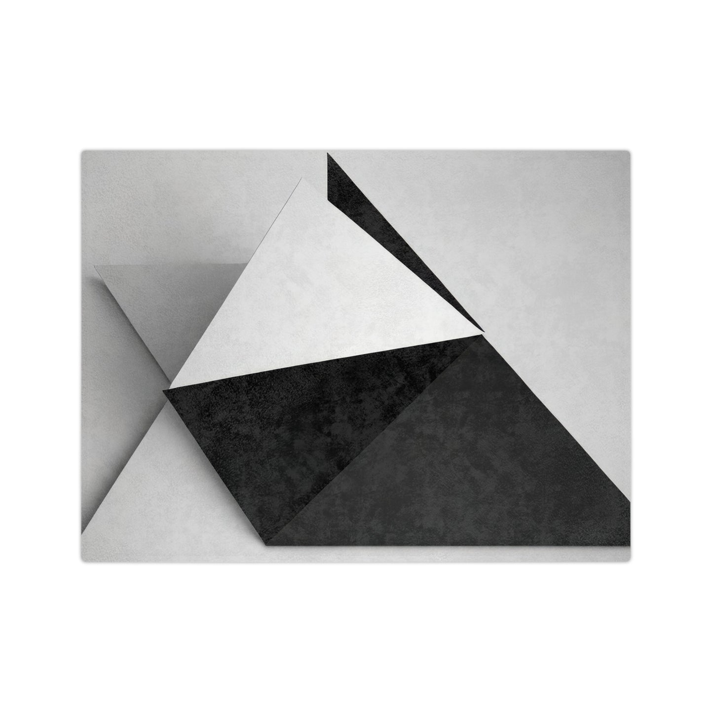 Abstract Black and White Velveteen Blanket