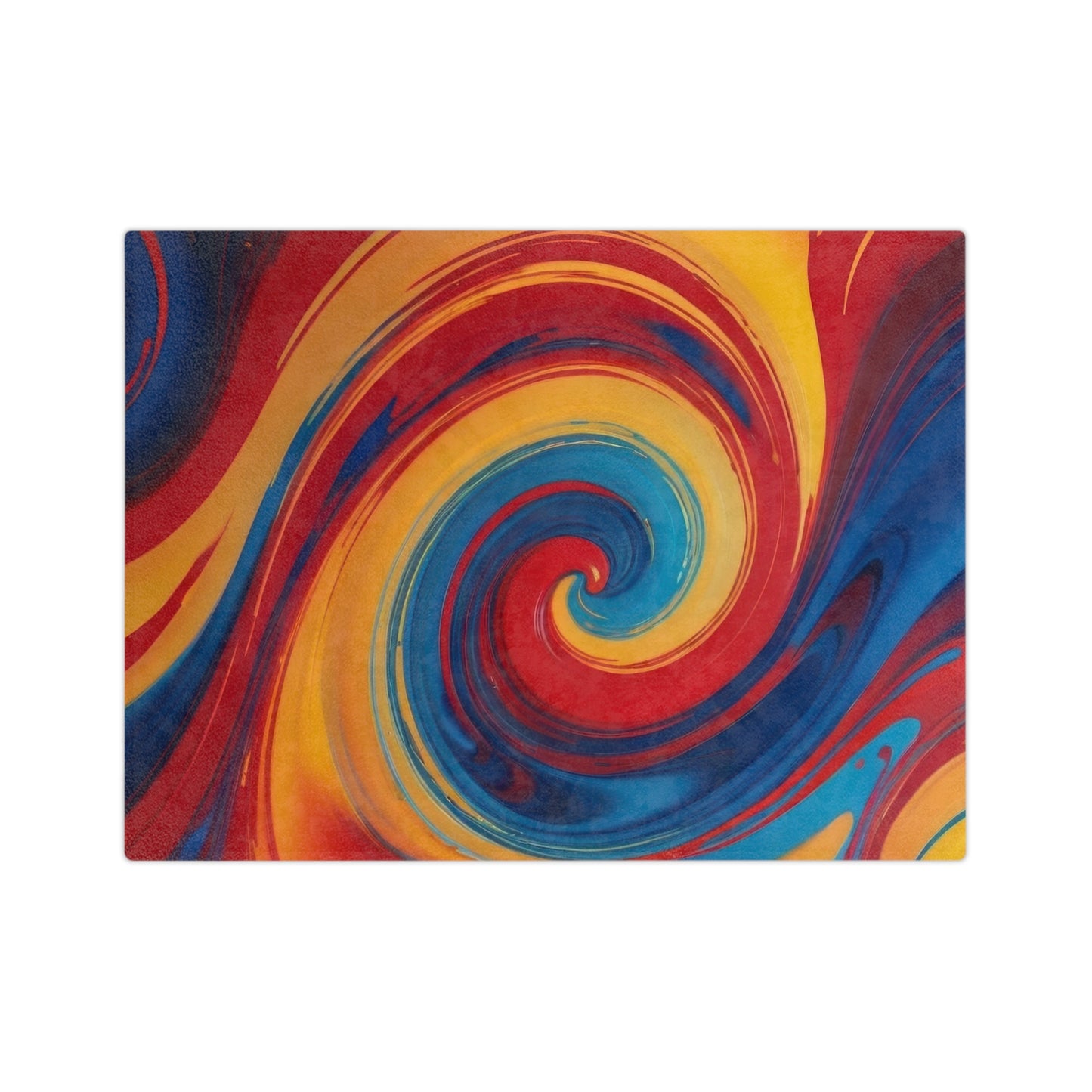 Vibrant Swirl Velveteen Blanket