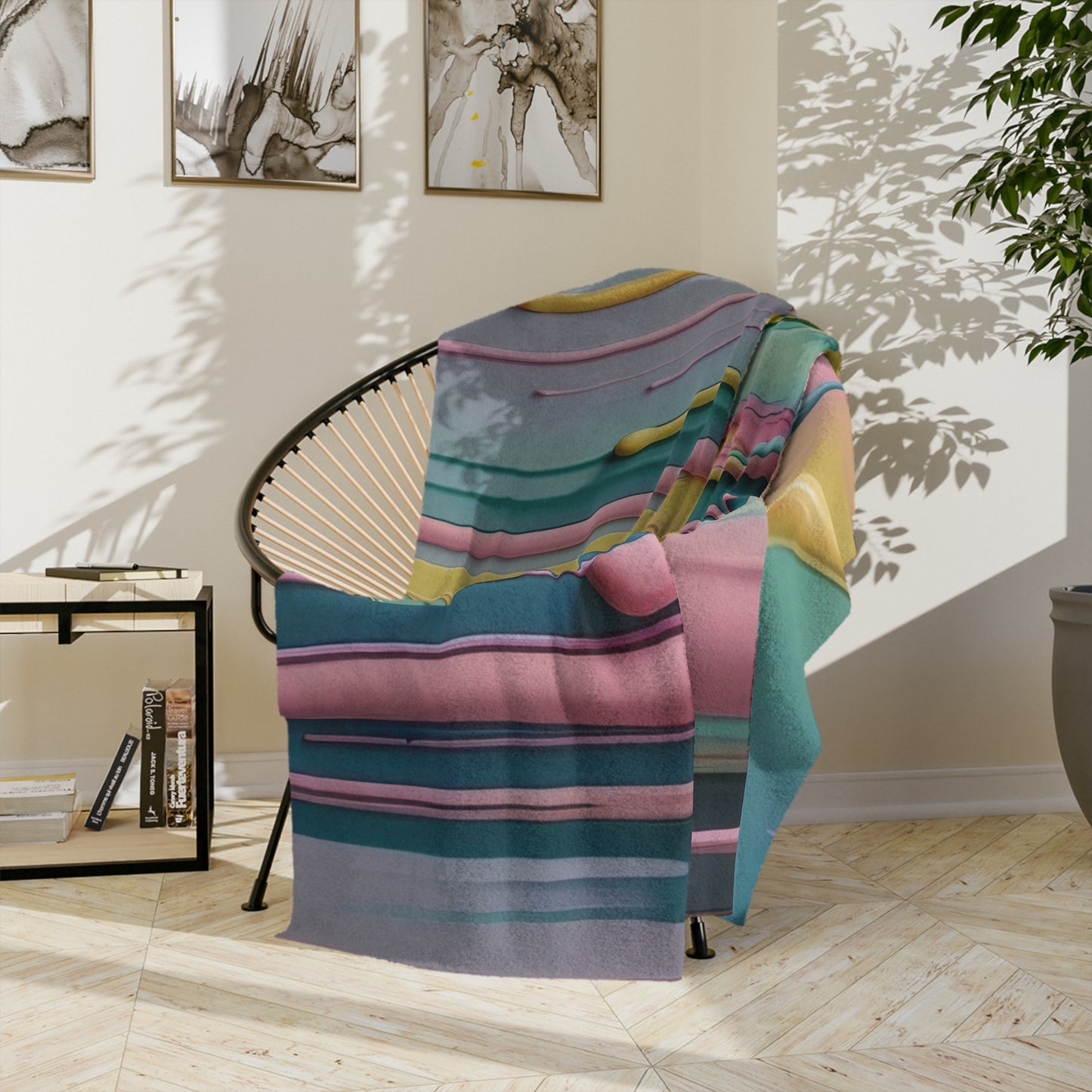 Colorful Dripping Paint Velveteen Blanket