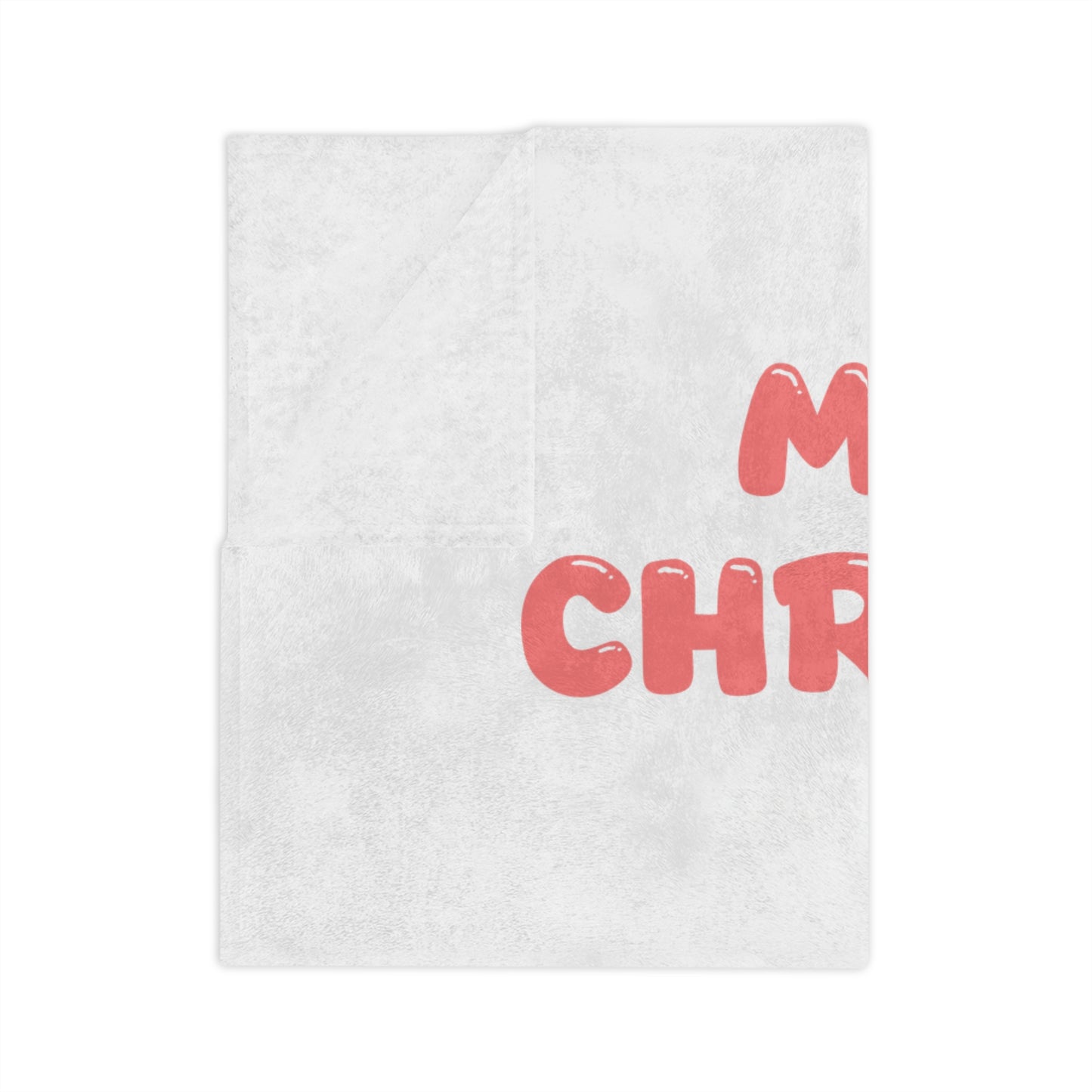 Cute Pink Christmas Tree Velveteen Blanket Throw