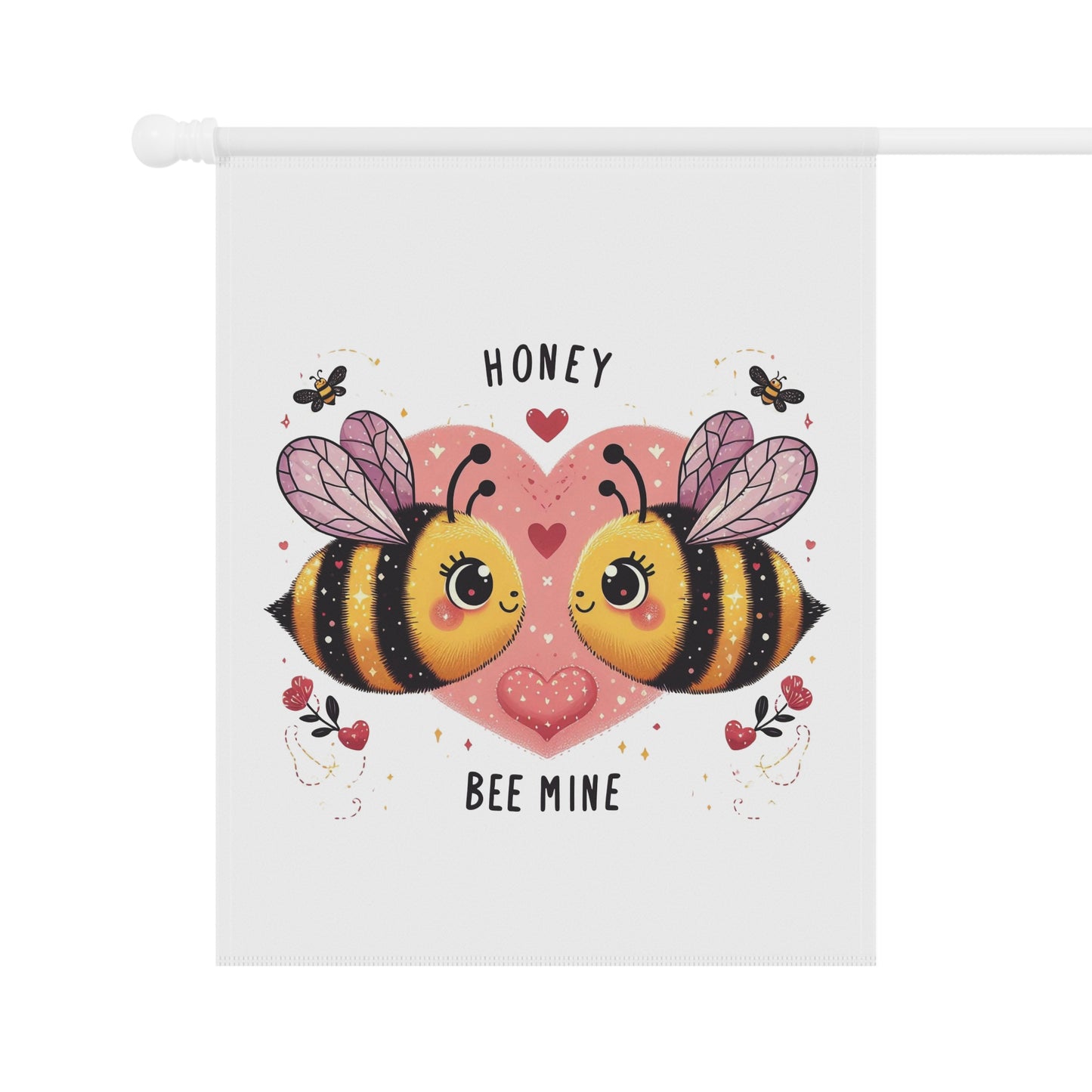 "Honey Bee Mine" Valentine's Day Garden Flag