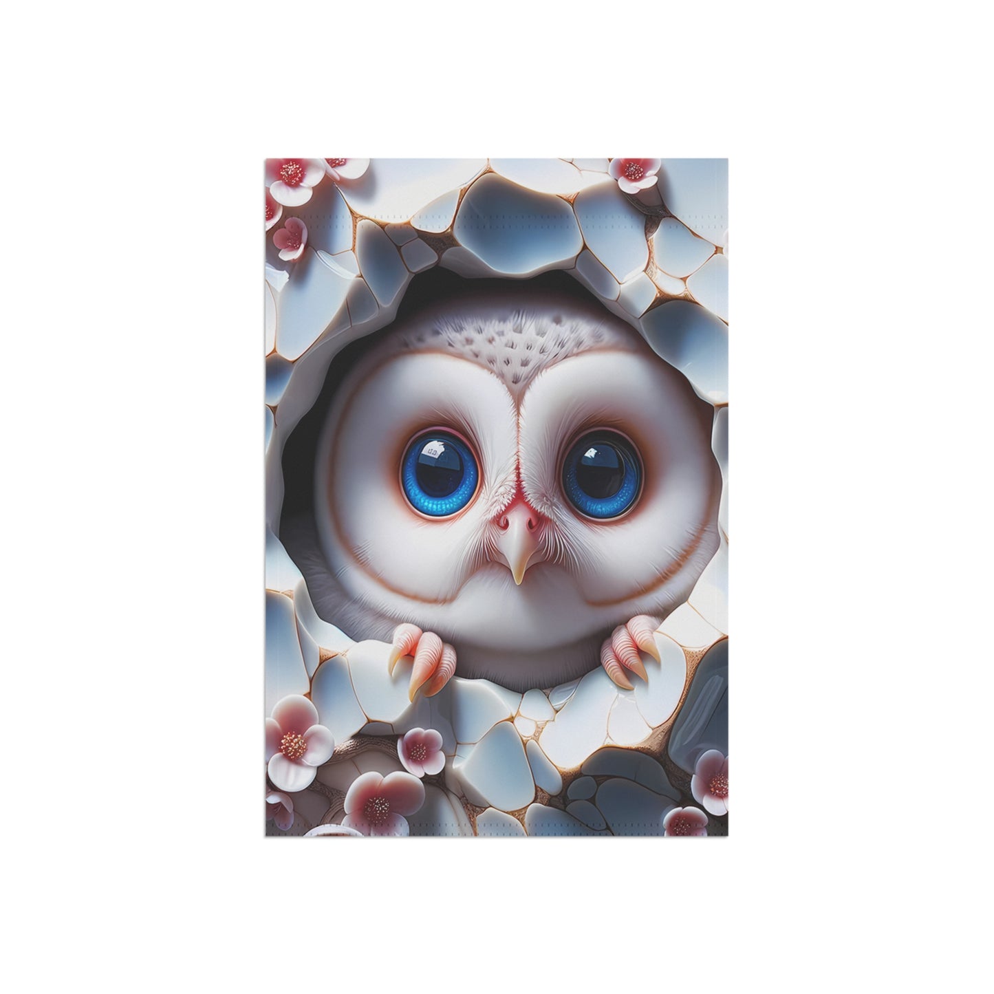 Adorable Baby Owl Garden Flag