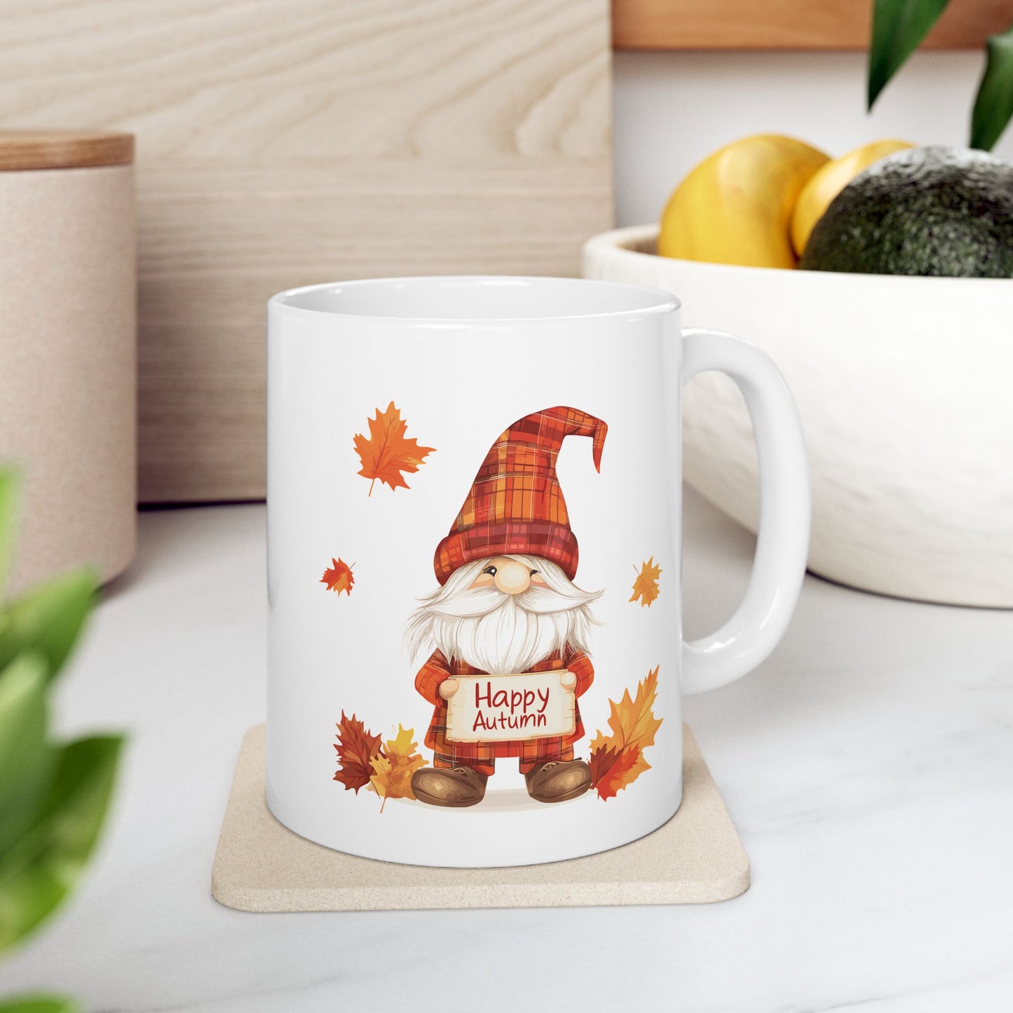 Happy Autumn Gnome Coffee Mug