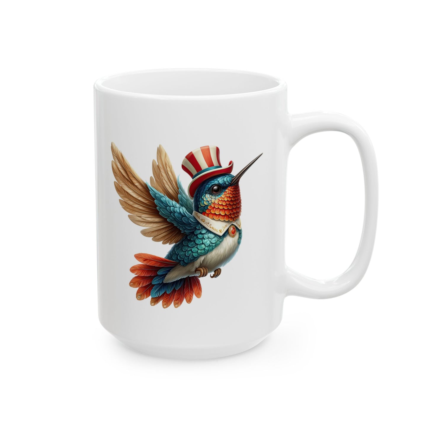 Patriotic Hummingbird Coffee Mug