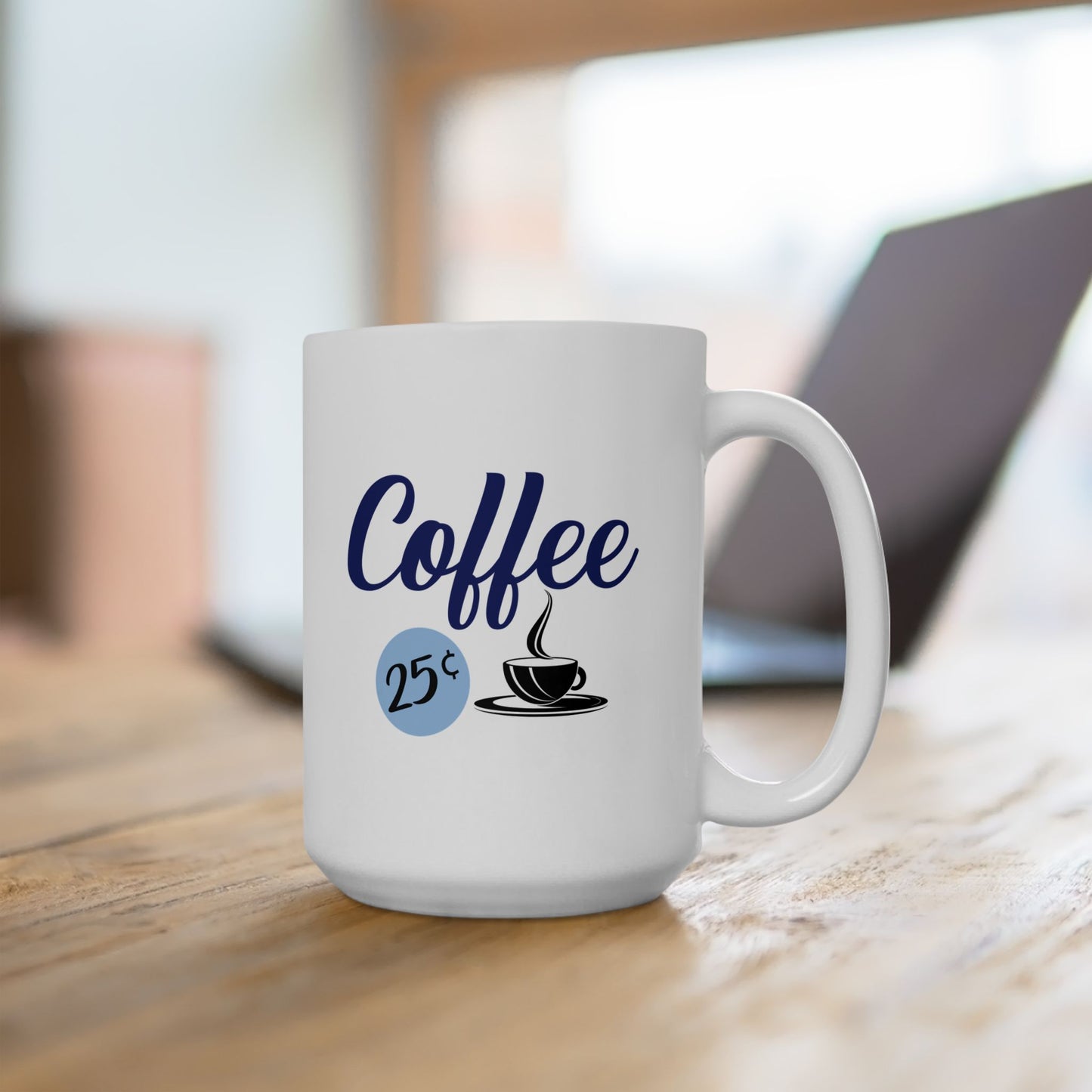 Retro Diner Style Coffee Cup