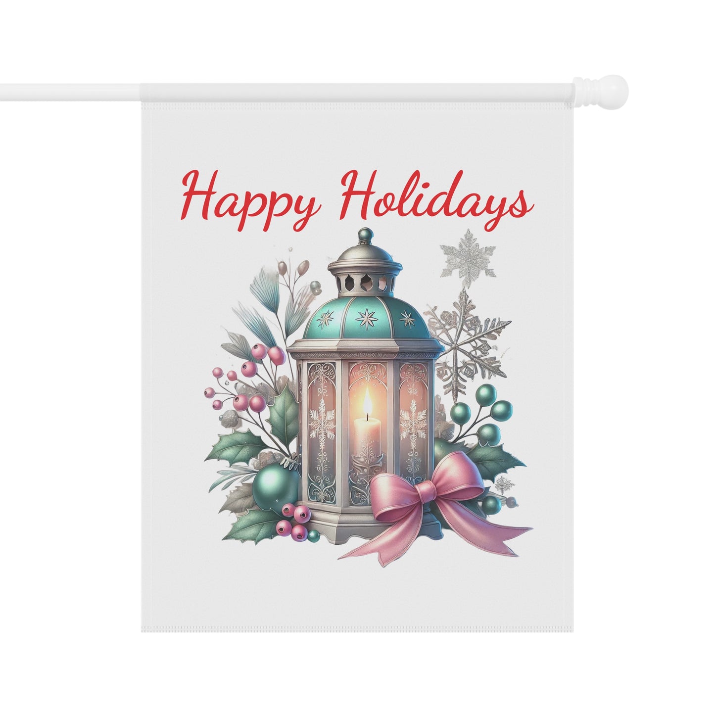 Christmas Lantern Garden Flag