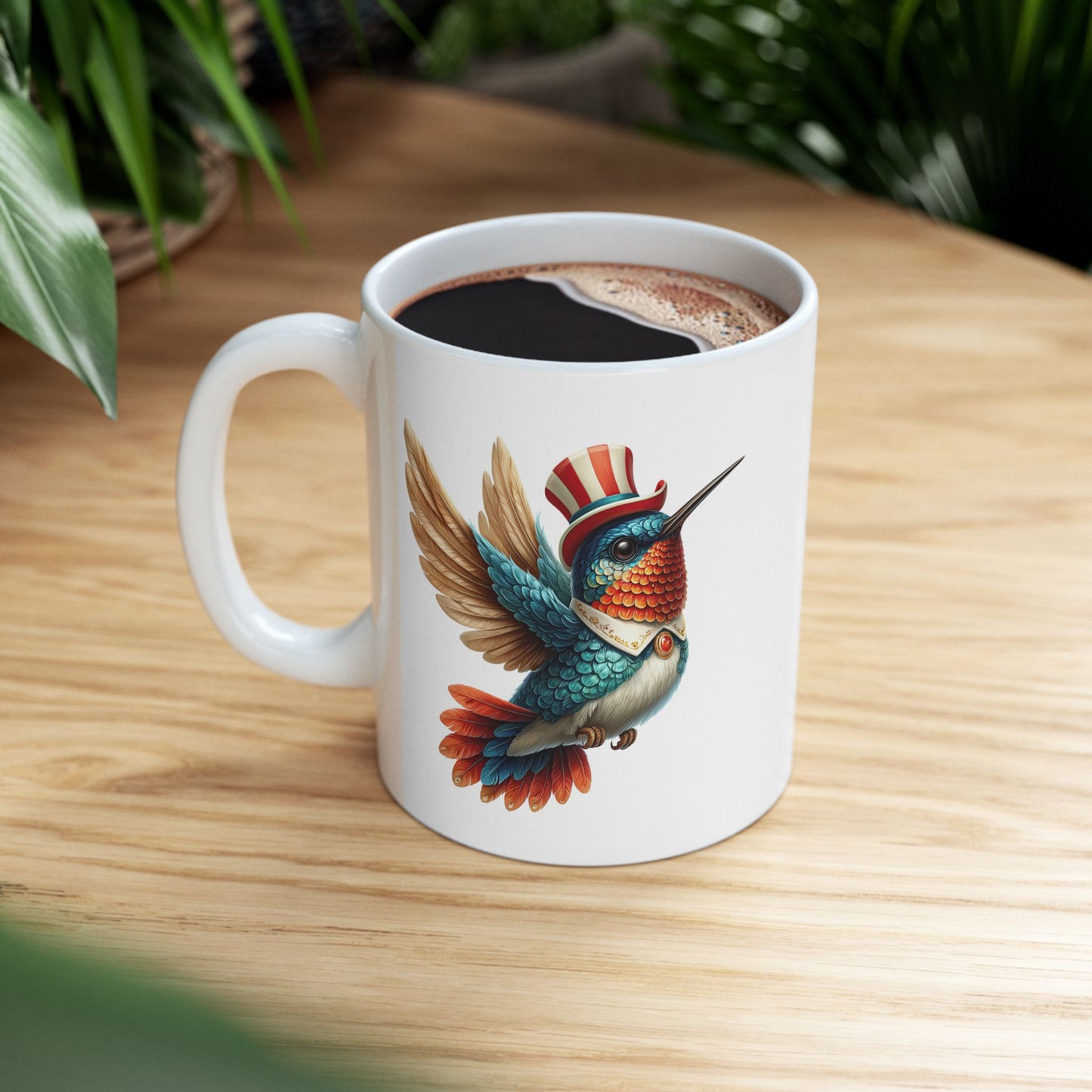 Patriotic Hummingbird Coffee Mug