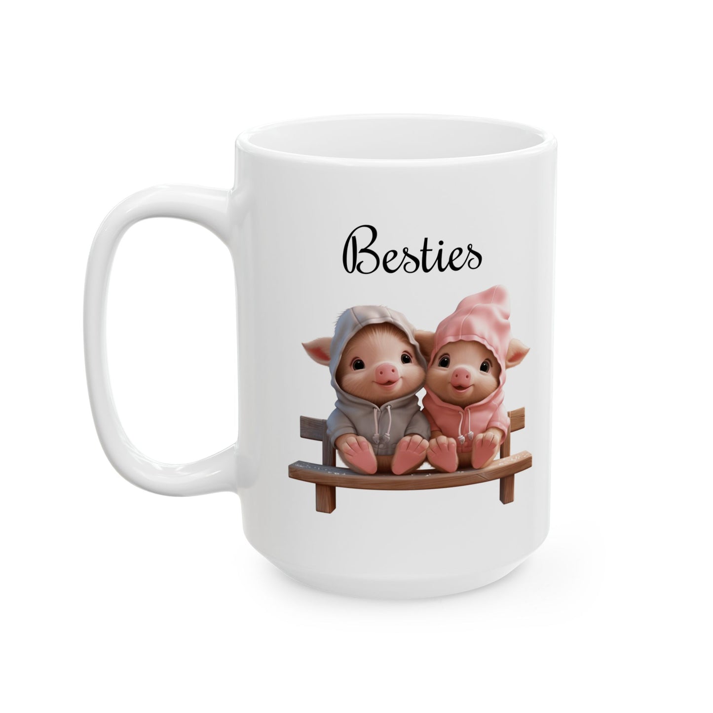 Adorable "Besties" Piglets Coffee Mug