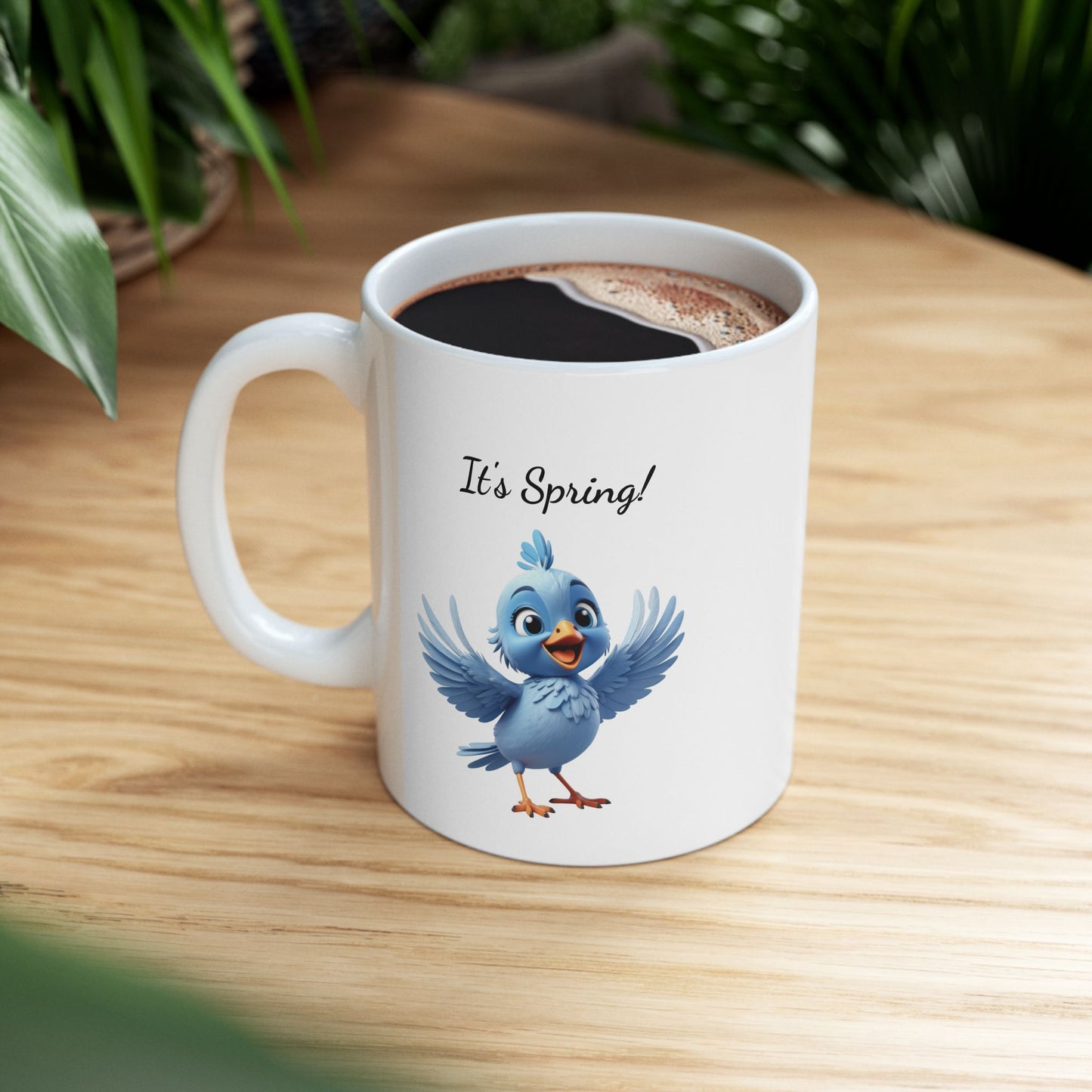 "It's Spring!" Blue Bird Coffee Mug |