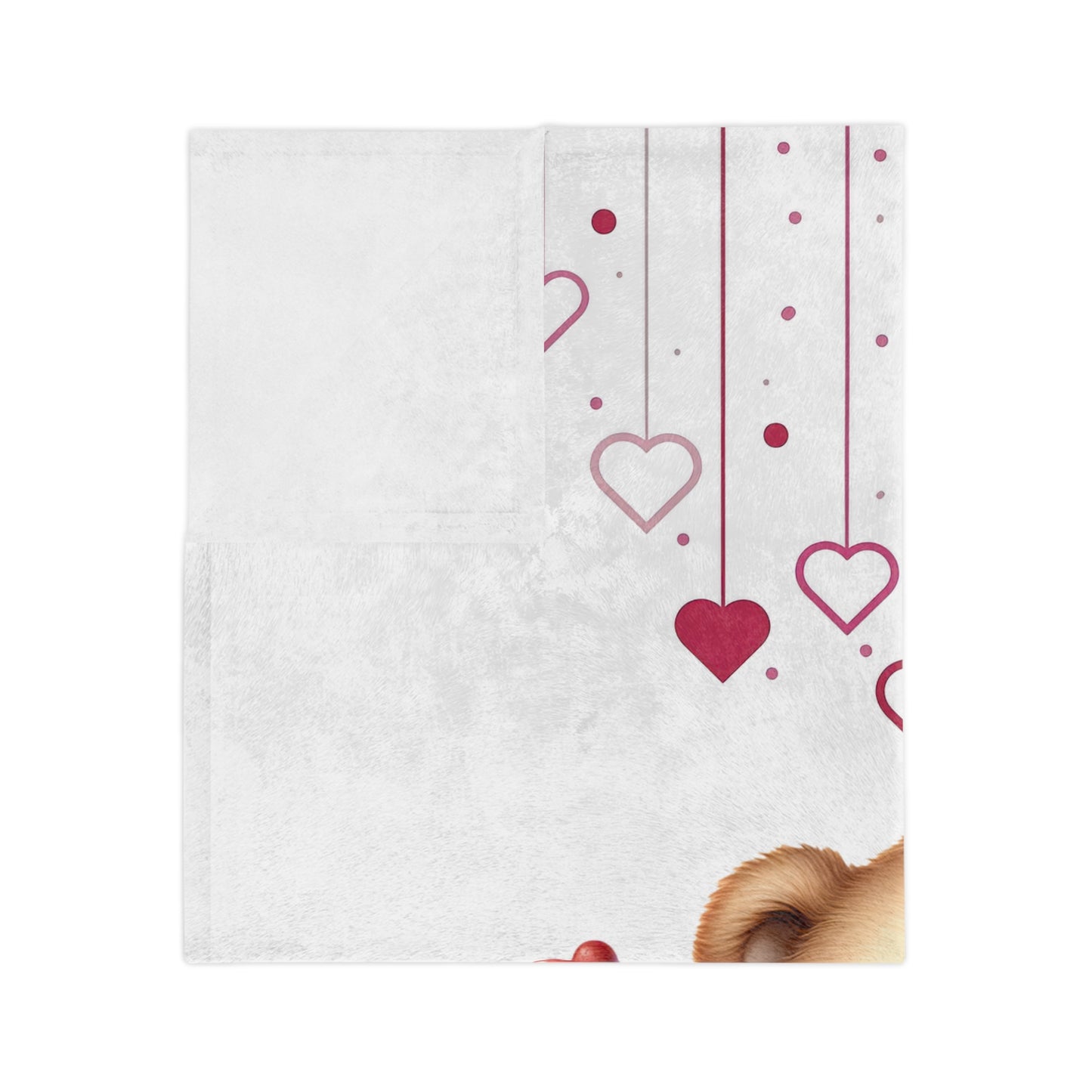 "Be Mine" Valentine's Teddy Bear Velveteen Blanket