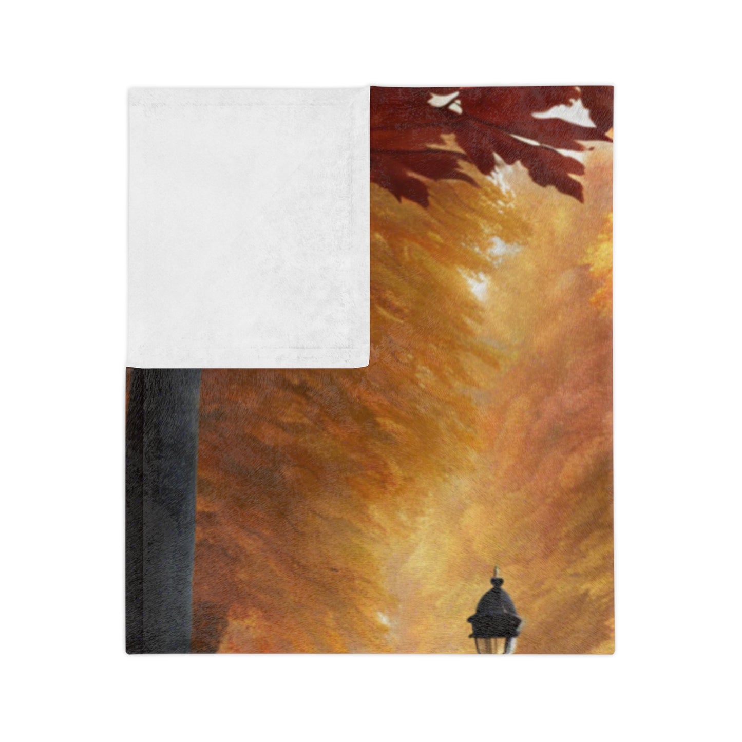 Cozy Autumn Velveteen Blanket