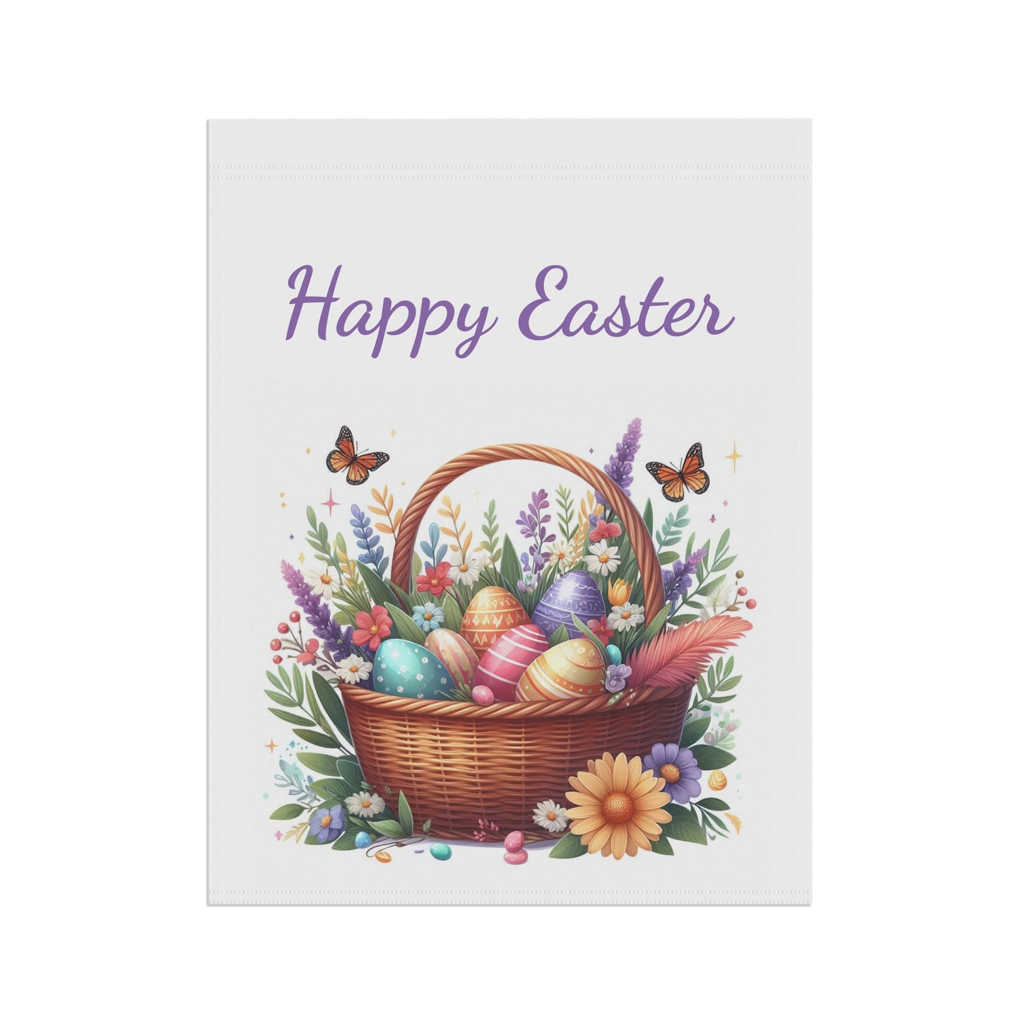 Happy Easter Garden Flag