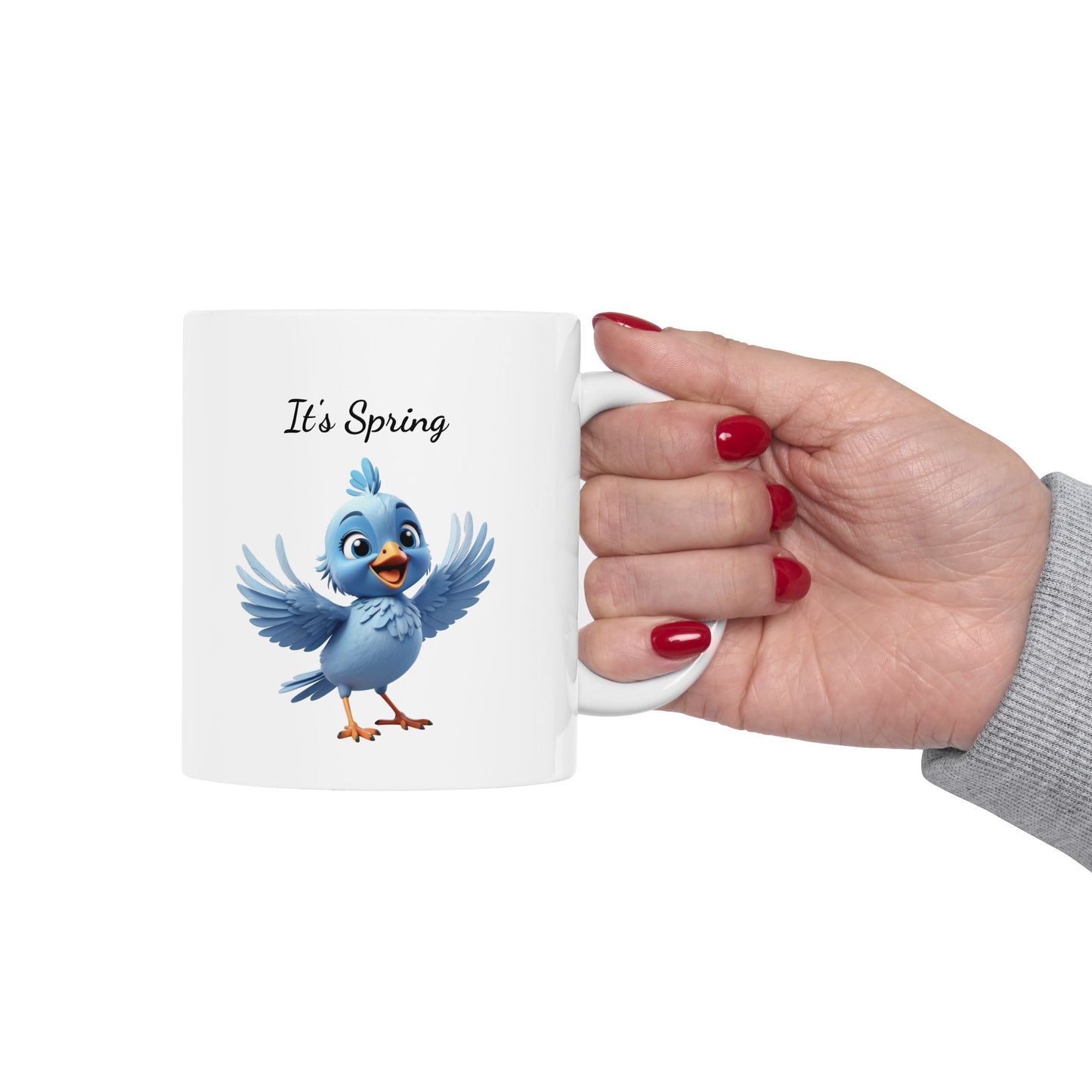 "It's Spring!" Blue Bird Coffee Mug |
