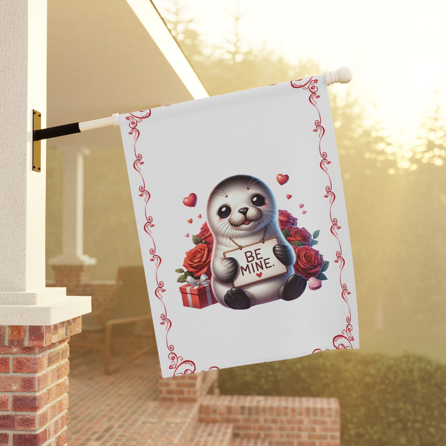 Valentine Seal Garden Flag